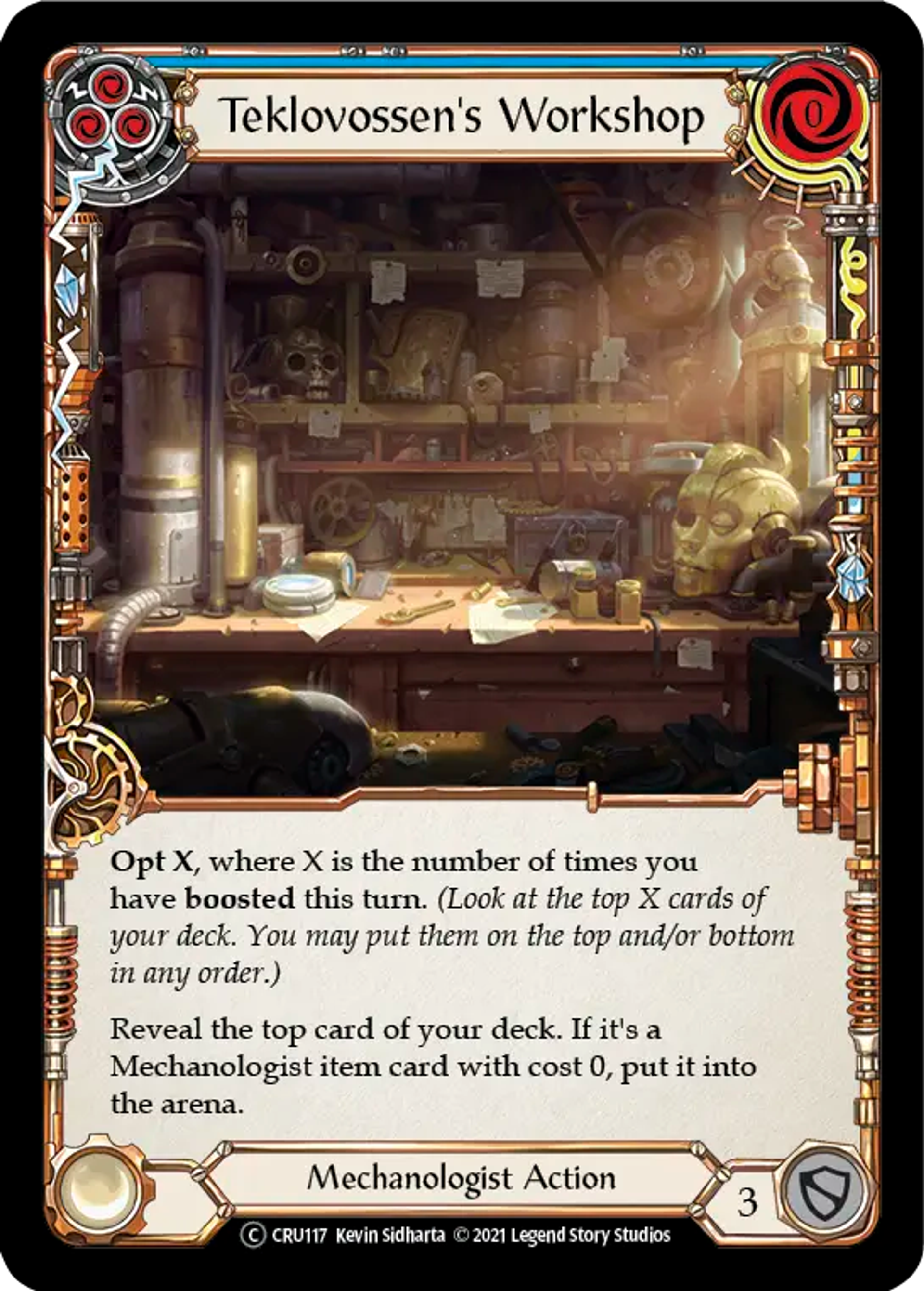 Teklovossen's Workshop (Blue) — Crucible of War - Unlimited — Flesh and Blood