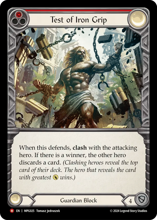 Test of Iron Grip — Mastery Pack Guardian — Flesh and Blood