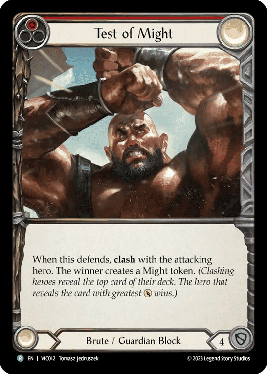 Test of Might (Red) — Victor - Heavy Hitters Blitz Deck — Flesh and Blood