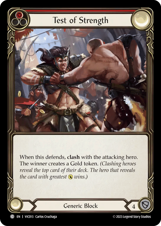 Test of Strength (Red) — Victor - Heavy Hitters Blitz Deck — Flesh and Blood