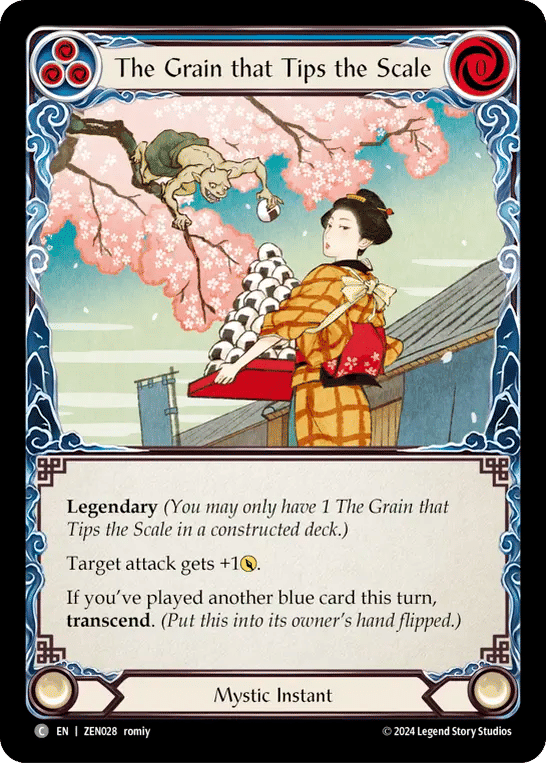 The Grain that Tips the Scale (Blue) — Zen - Blitz Deck — Flesh and Blood