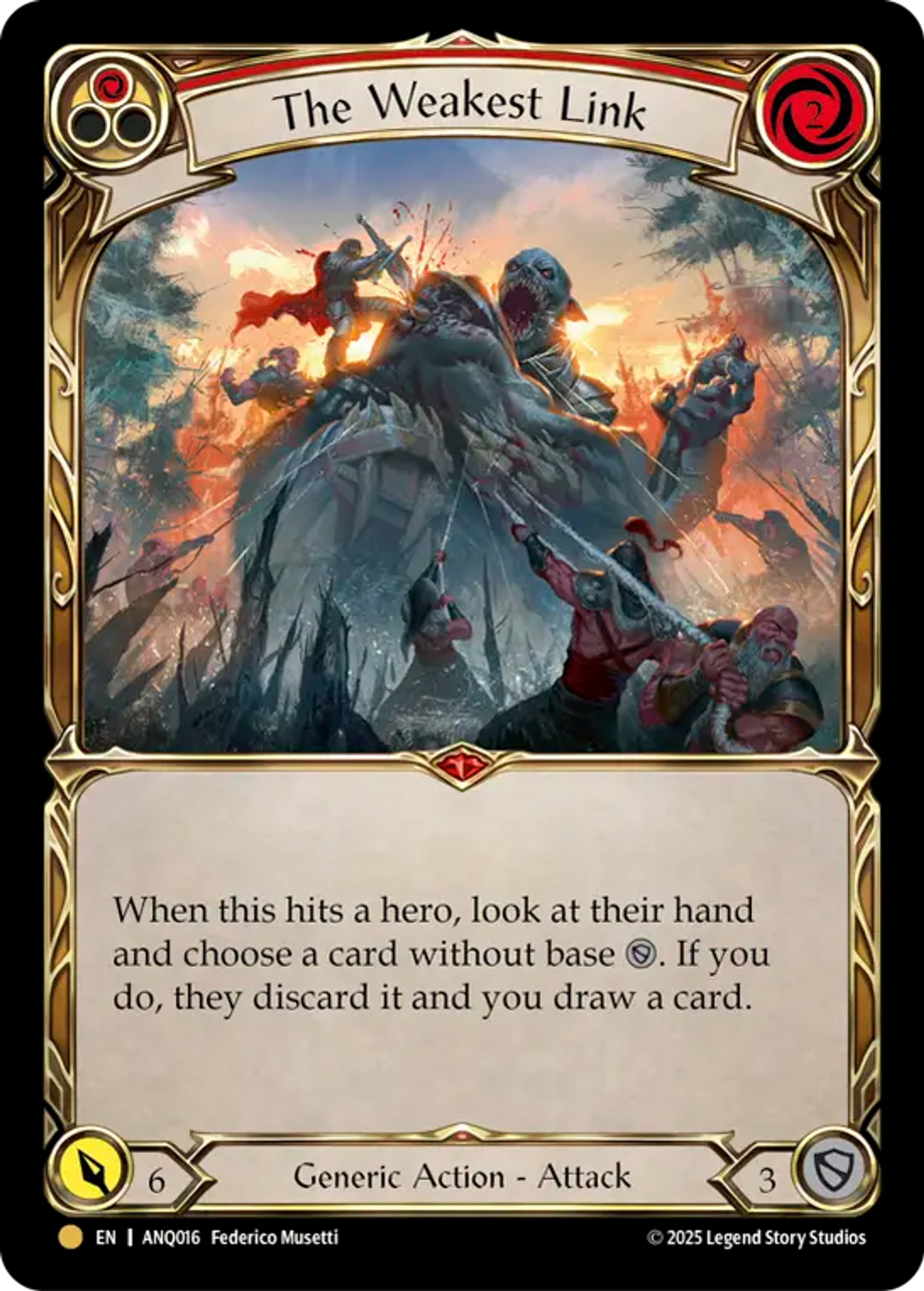 The Weakest Link (Red) — Compendium of Rathe - Antiquity Pack — Flesh and Blood