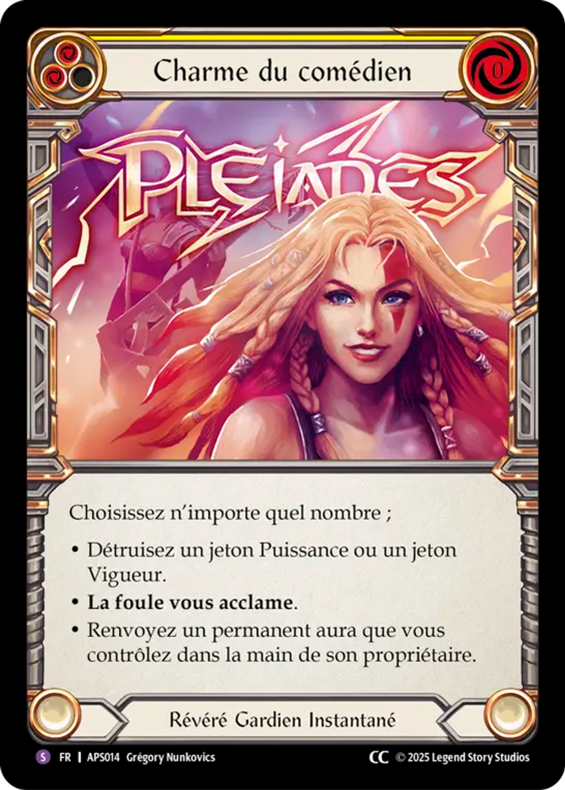 Charme du comédien — Armory Deck - Pleiades, Superstar — Flesh and Blood