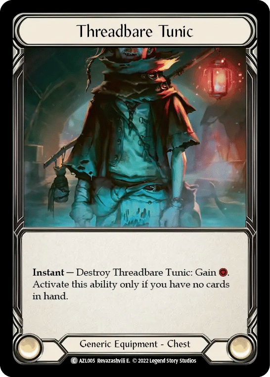 Threadbare Tunic — Azalea - Blitz Deck — Flesh and Blood