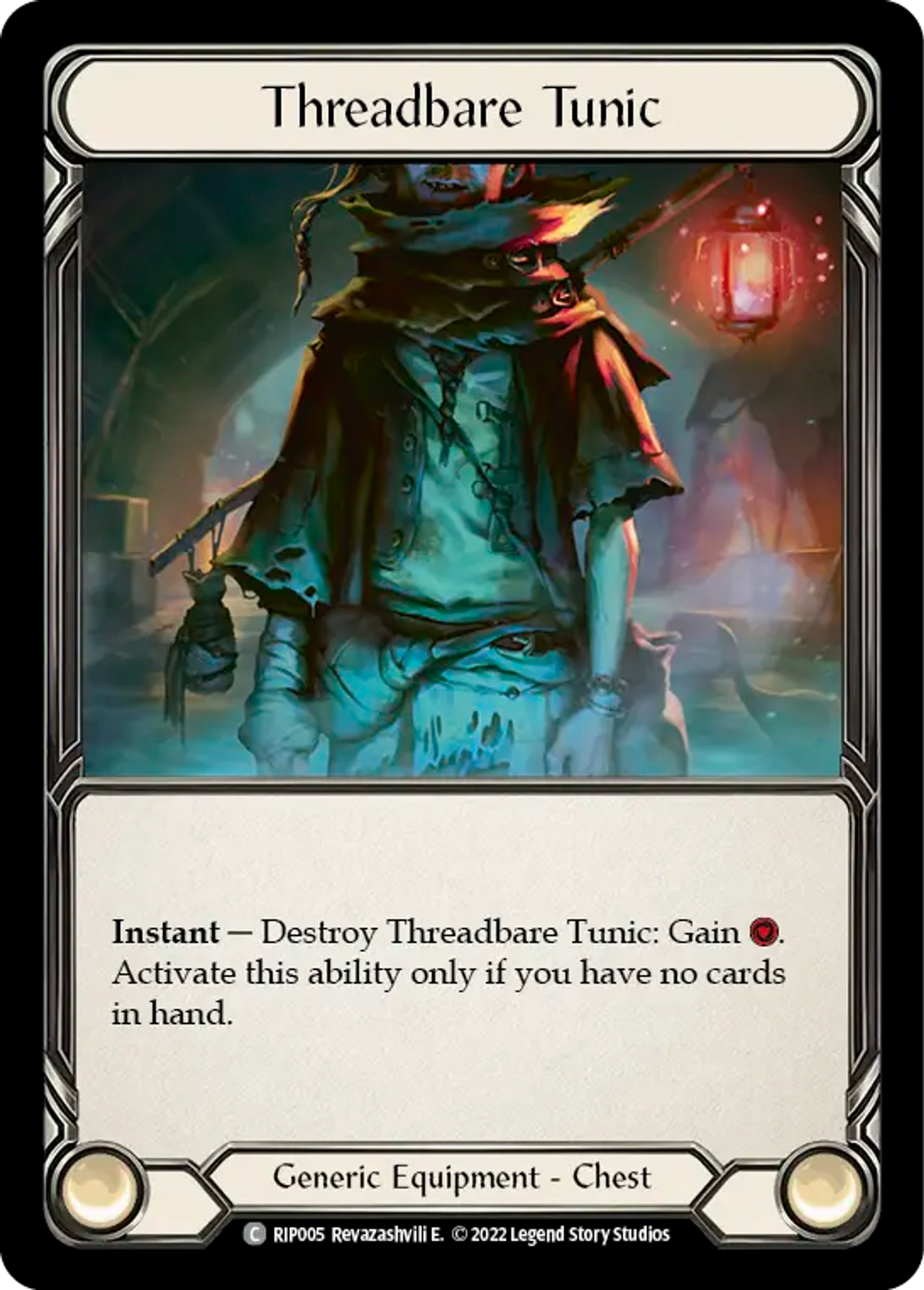 Threadbare Tunic — Riptide - Blitz Deck — Flesh and Blood