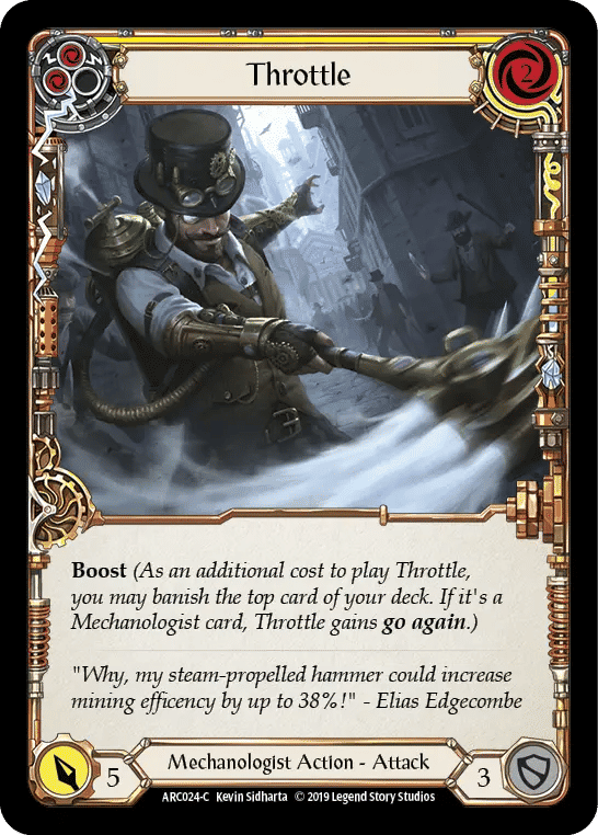 Throttle (Yellow) — Arcane Rising — Flesh and Blood