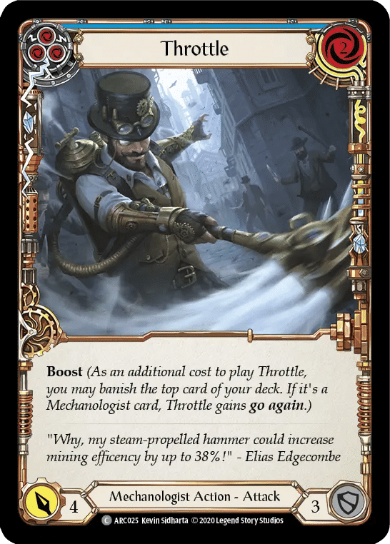 Throttle (Blue) — Arcane Rising - Unlimited — Flesh and Blood