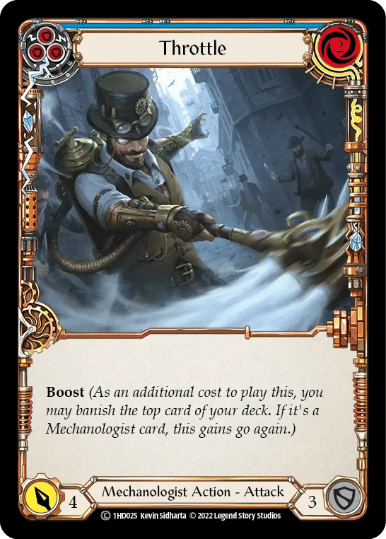 Throttle (Blue) — Dash - Blitz Deck — Flesh and Blood