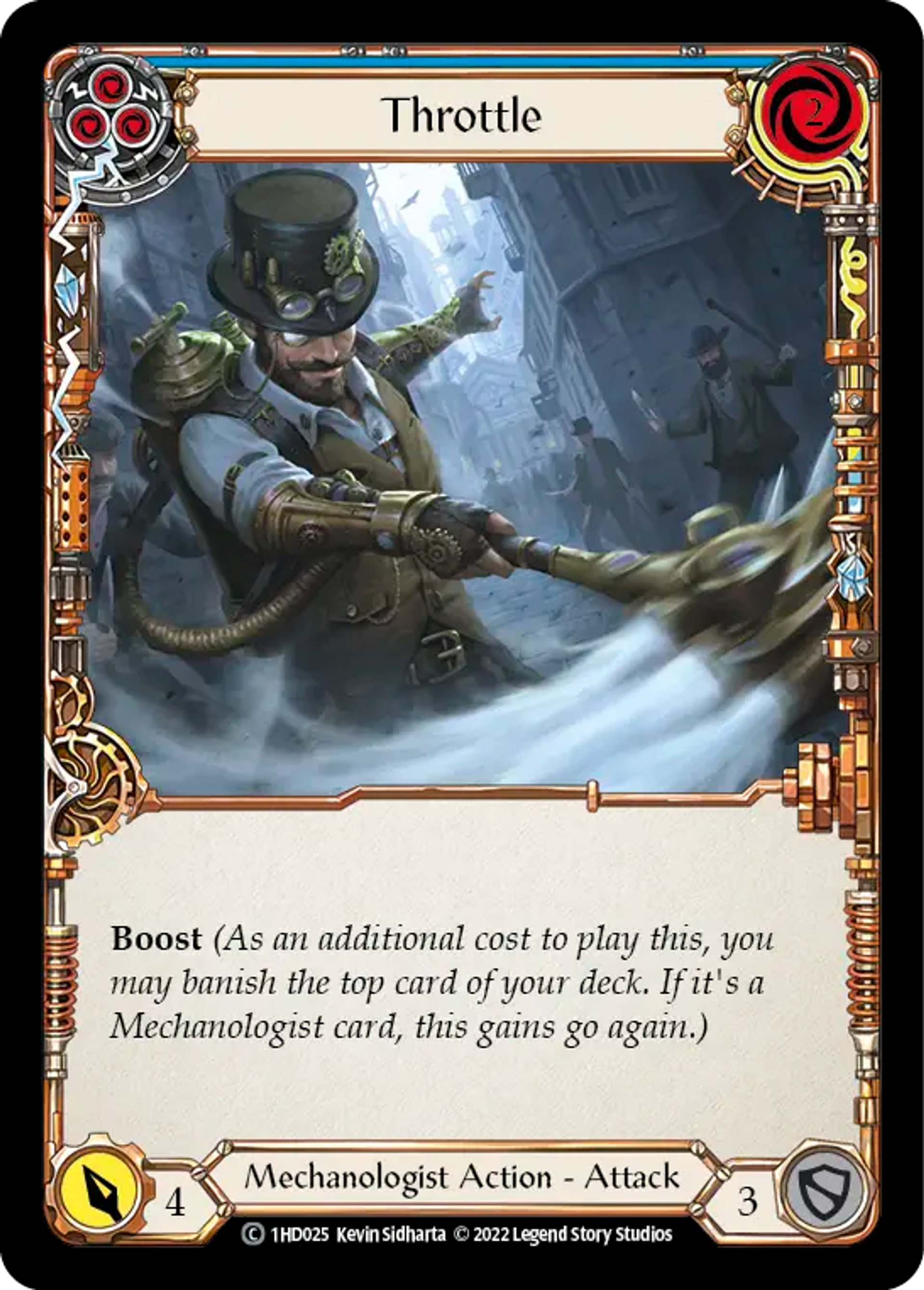 Throttle (Blue) — Dash - Blitz Deck — Flesh and Blood