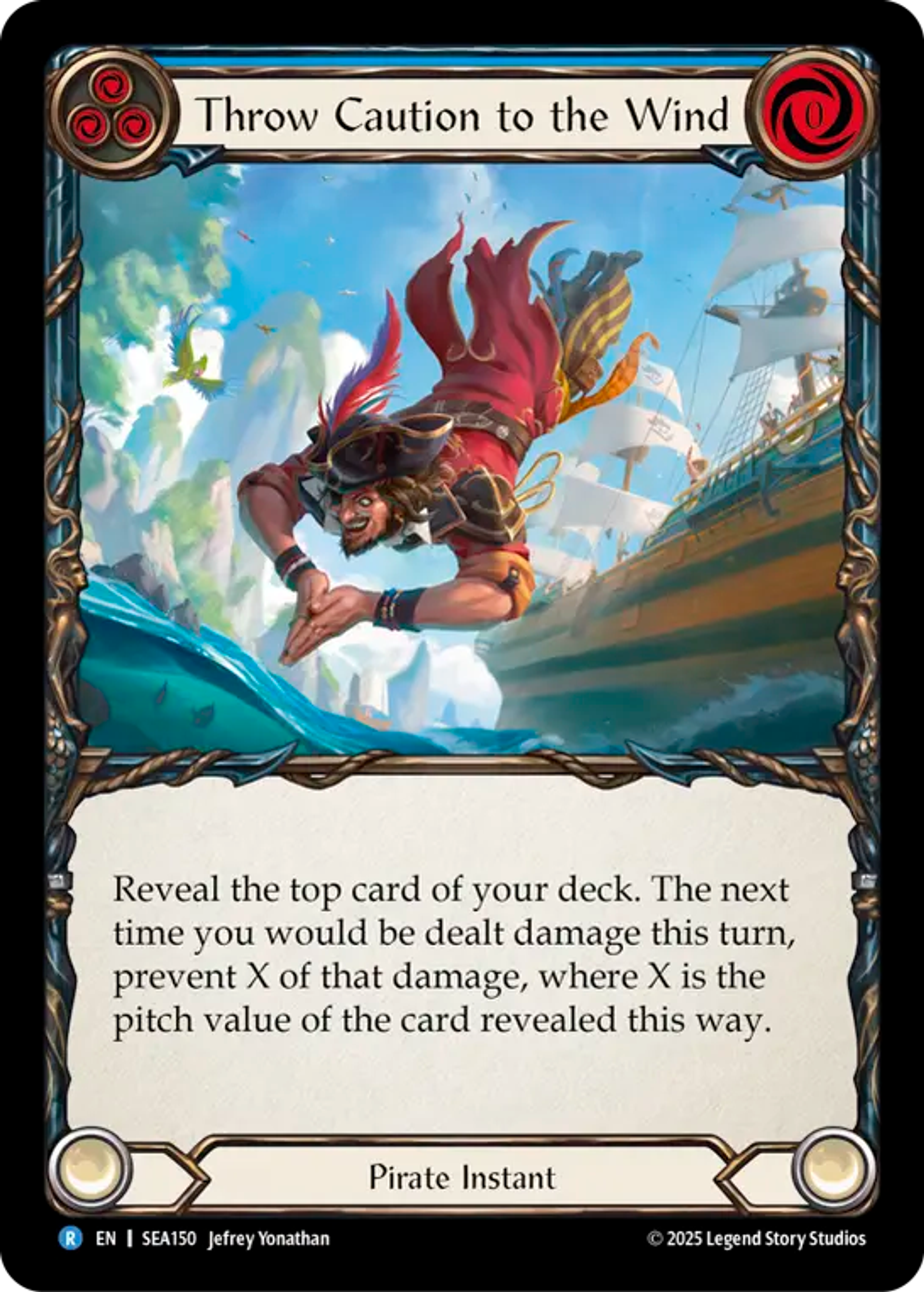 Throw Caution to the Wind (Blue) — High Seas — Flesh and Blood