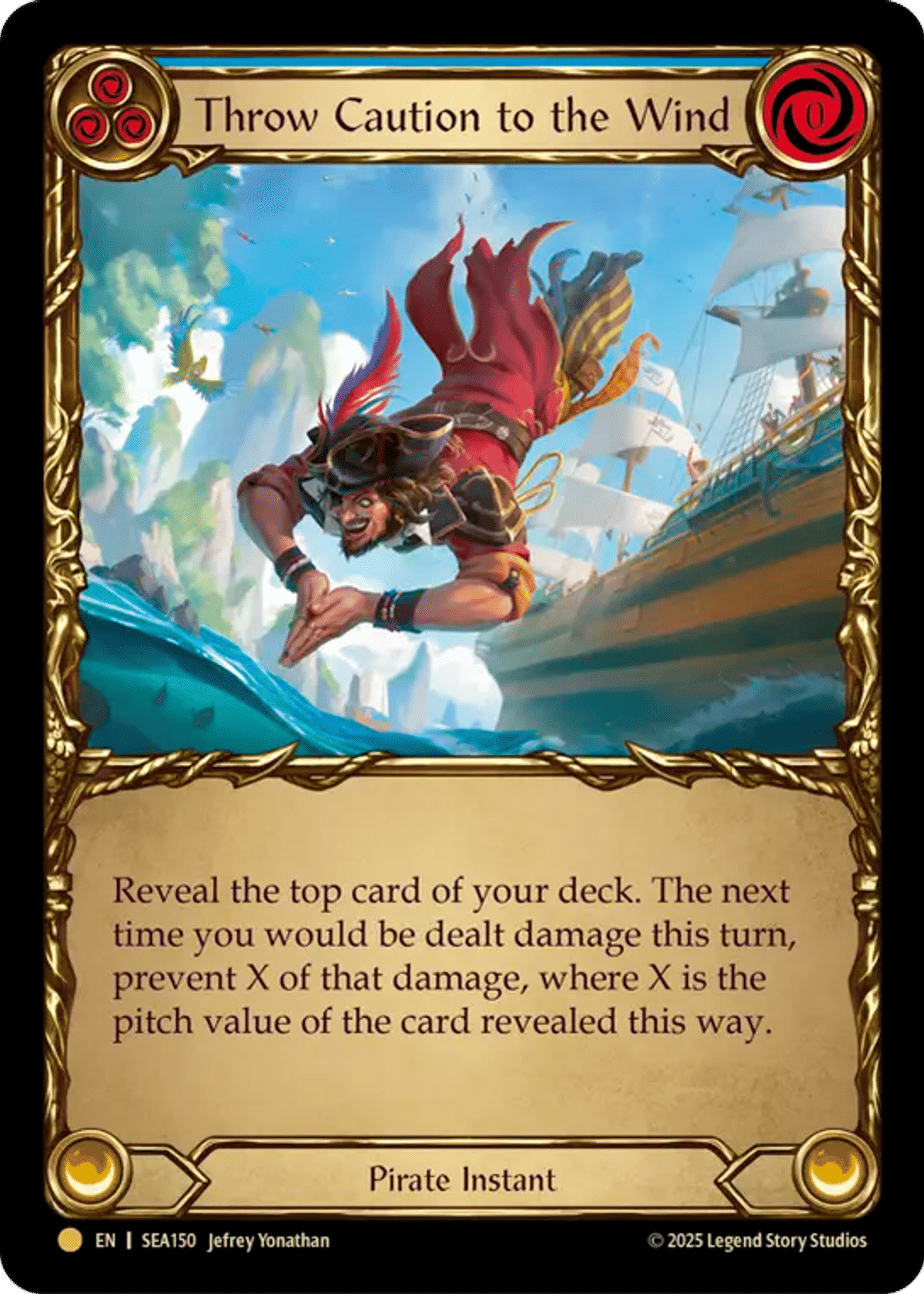 Throw Caution to the Wind (Blue) from High Seas - Treasure Pack - Flesh and Blood
