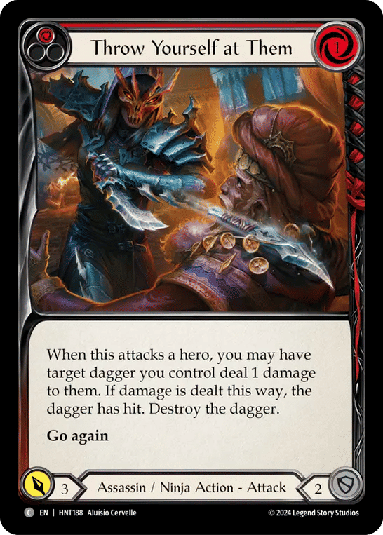 Throw Yourself at Them (Red) — The Hunted — Flesh and Blood