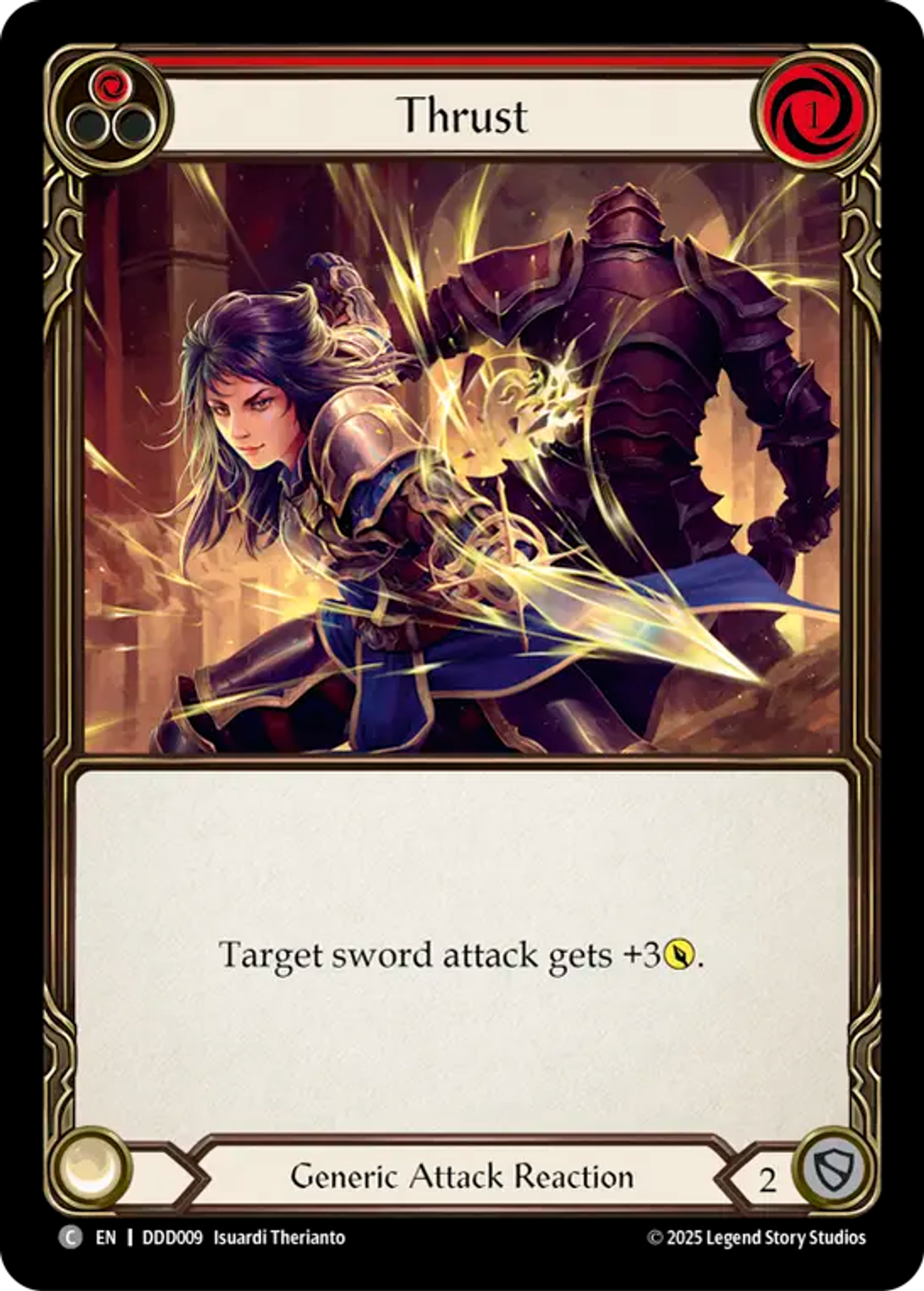 Thrust (Red) — Flesh and Blood: Promo Cards — Flesh and Blood