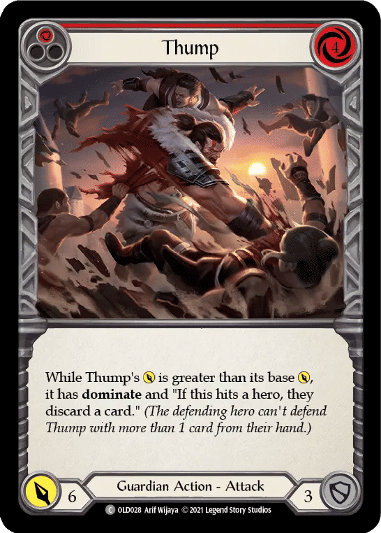 Thump (Red) — Oldhim - Blitz Deck — Flesh and Blood
