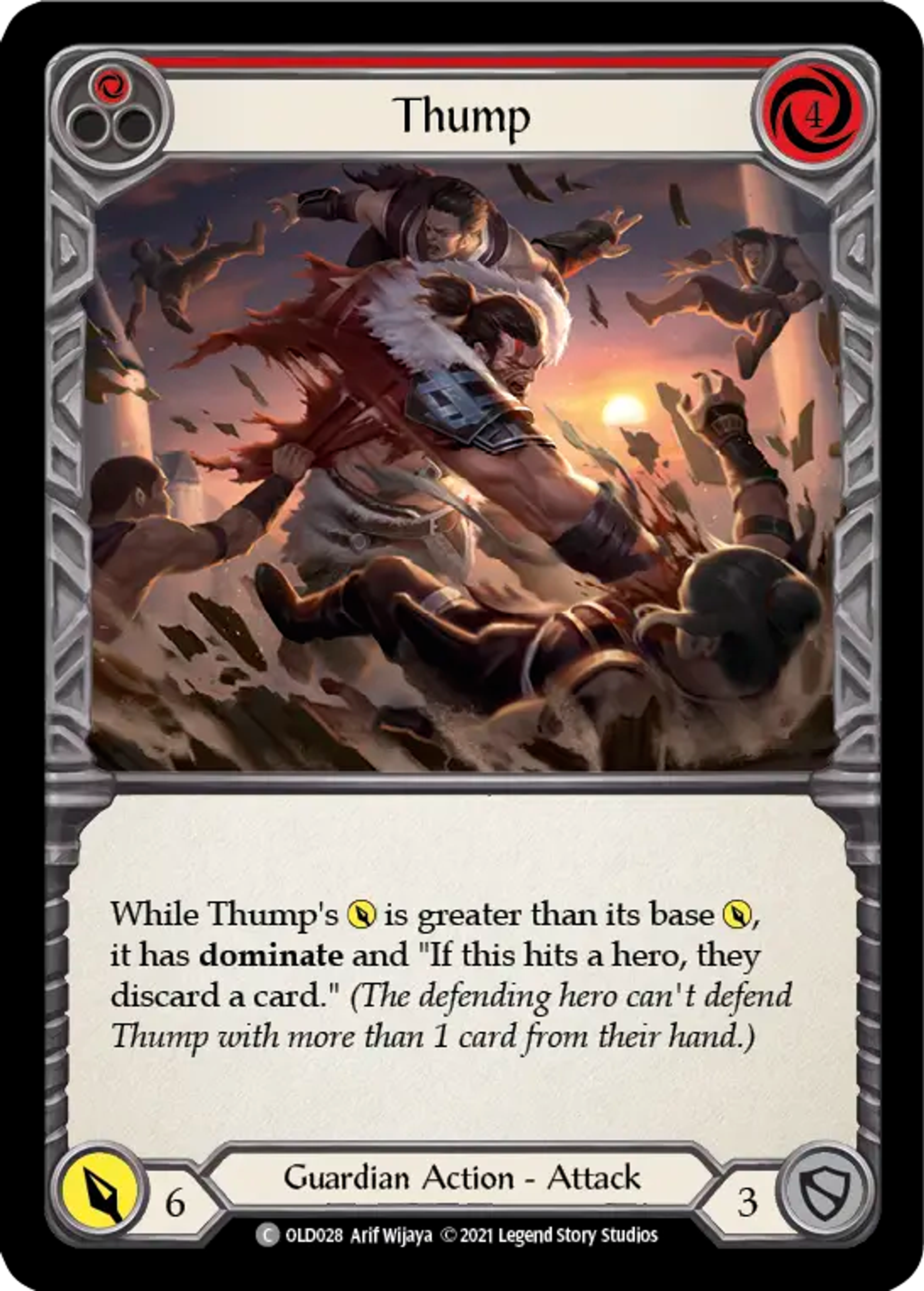 Thump (Red) — Oldhim - Blitz Deck — Flesh and Blood
