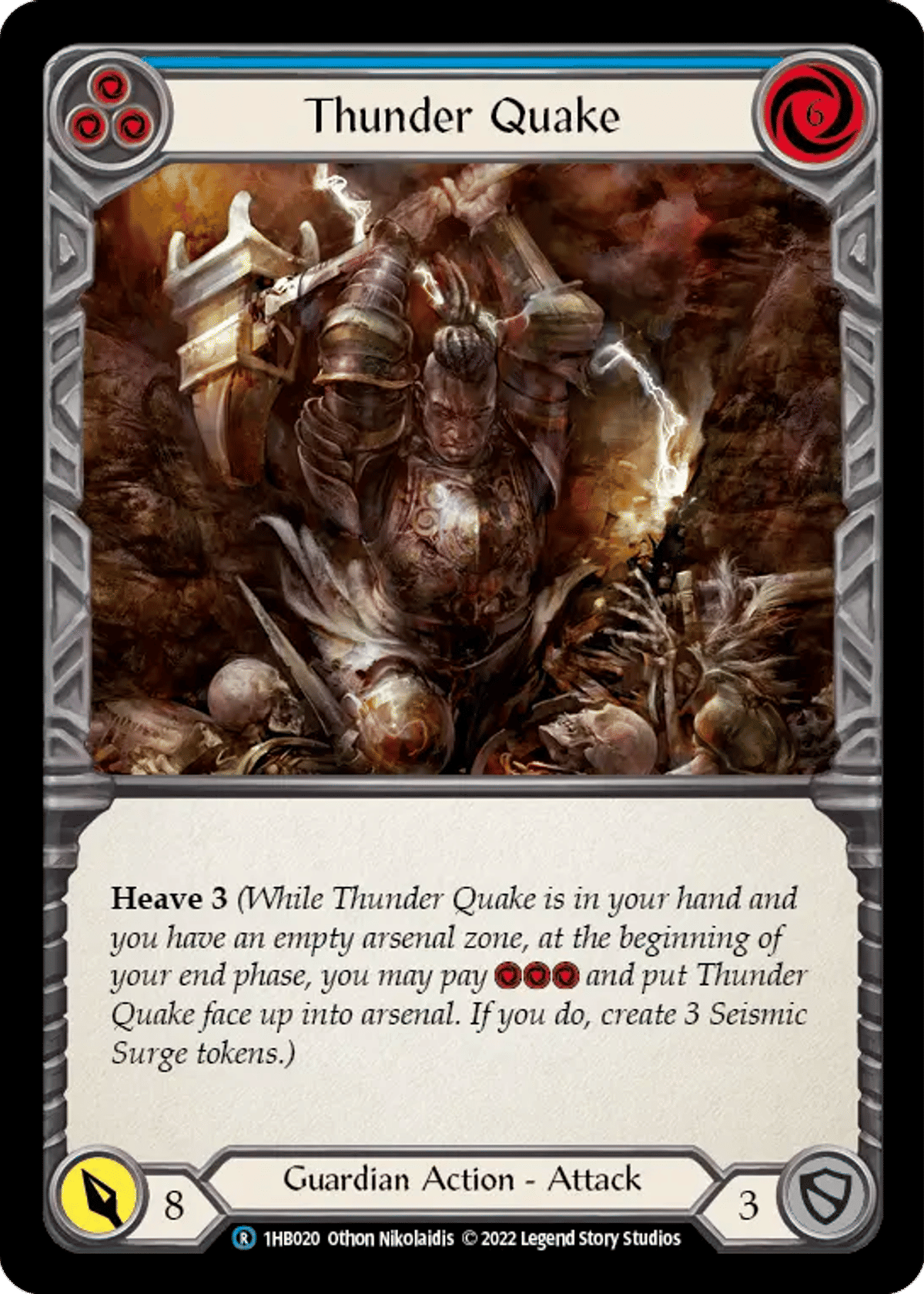 Thunder Quake (Blue) from Bravo - Blitz Deck - Flesh and Blood