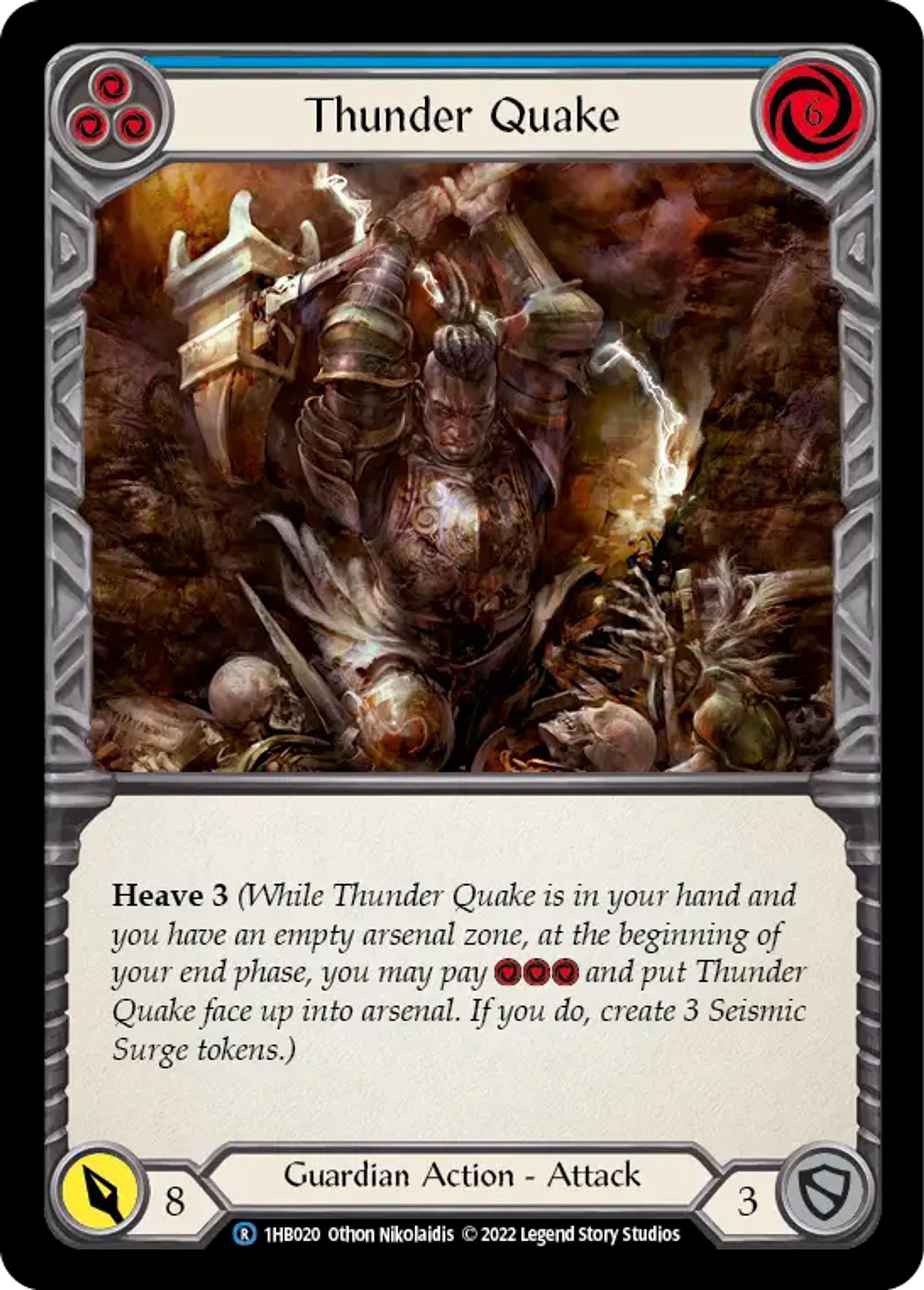 Thunder Quake (Blue) — Bravo - Blitz Deck — Flesh and Blood