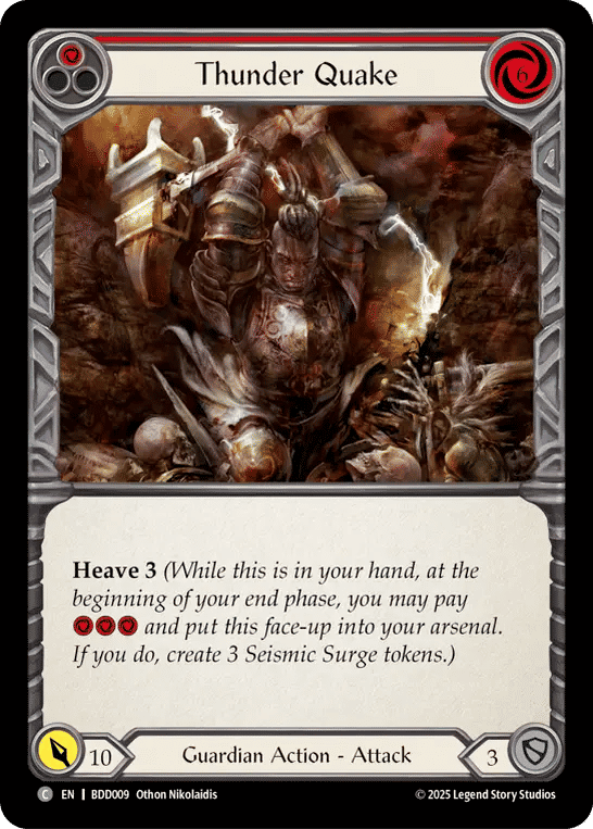 Thunder Quake (Red) — Bravo Demo Deck — Flesh and Blood
