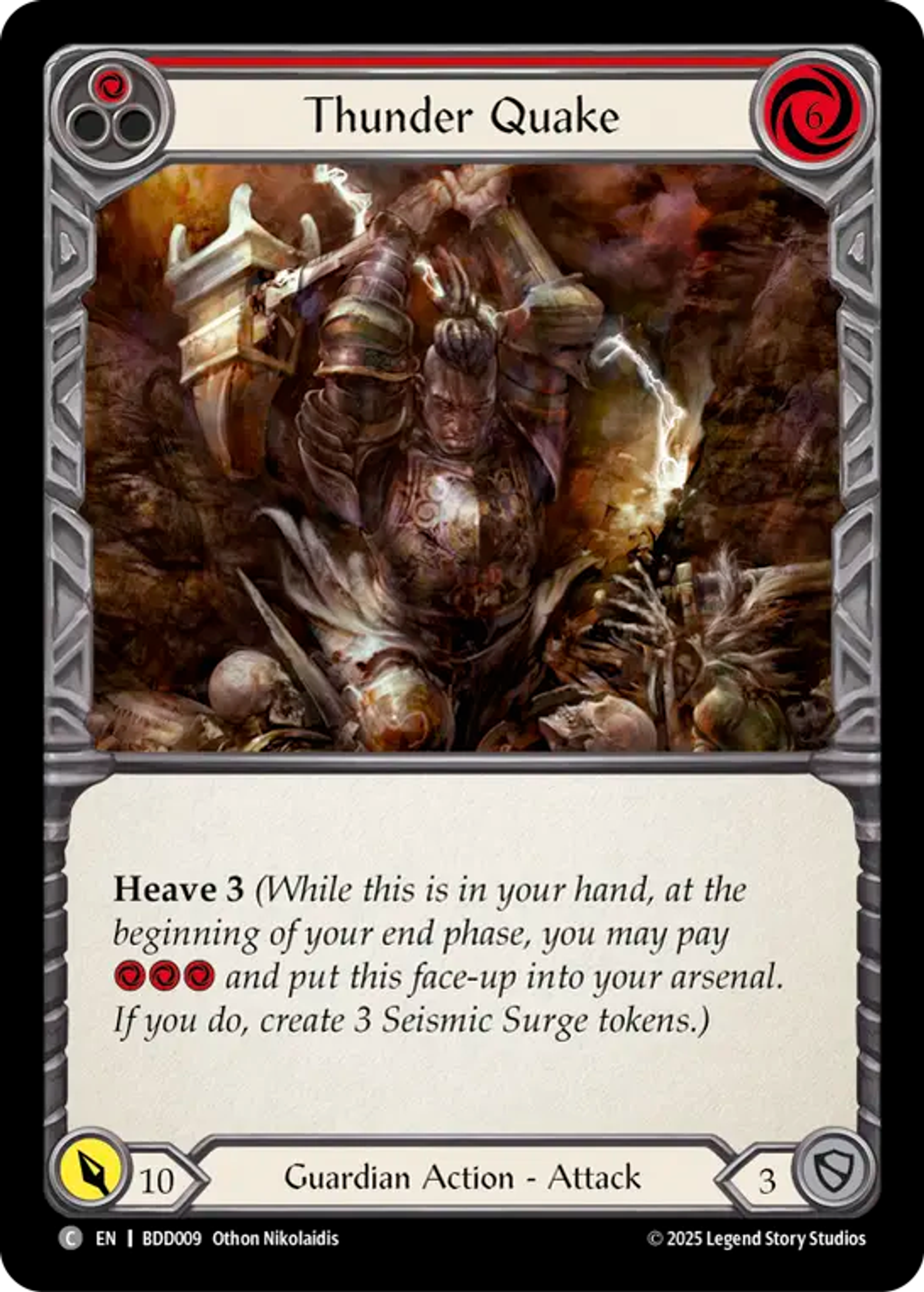 Thunder Quake (Red) — Bravo Demo Deck — Flesh and Blood