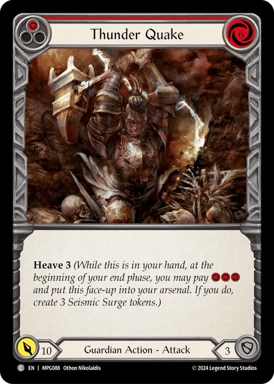 Thunder Quake (Red) — Mastery Pack Guardian — Flesh and Blood