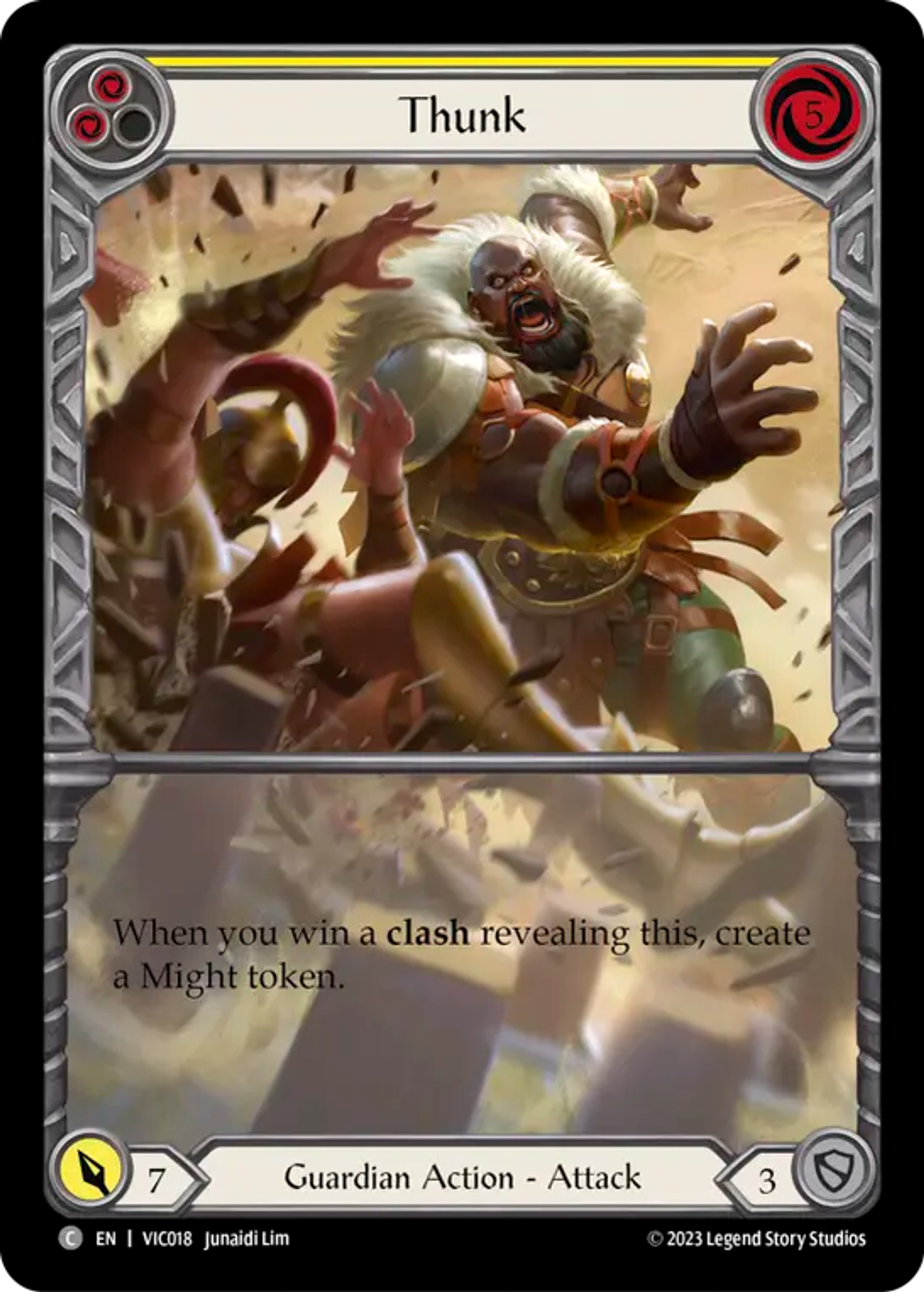 Thunk (Yellow) — Victor - Heavy Hitters Blitz Deck — Flesh and Blood