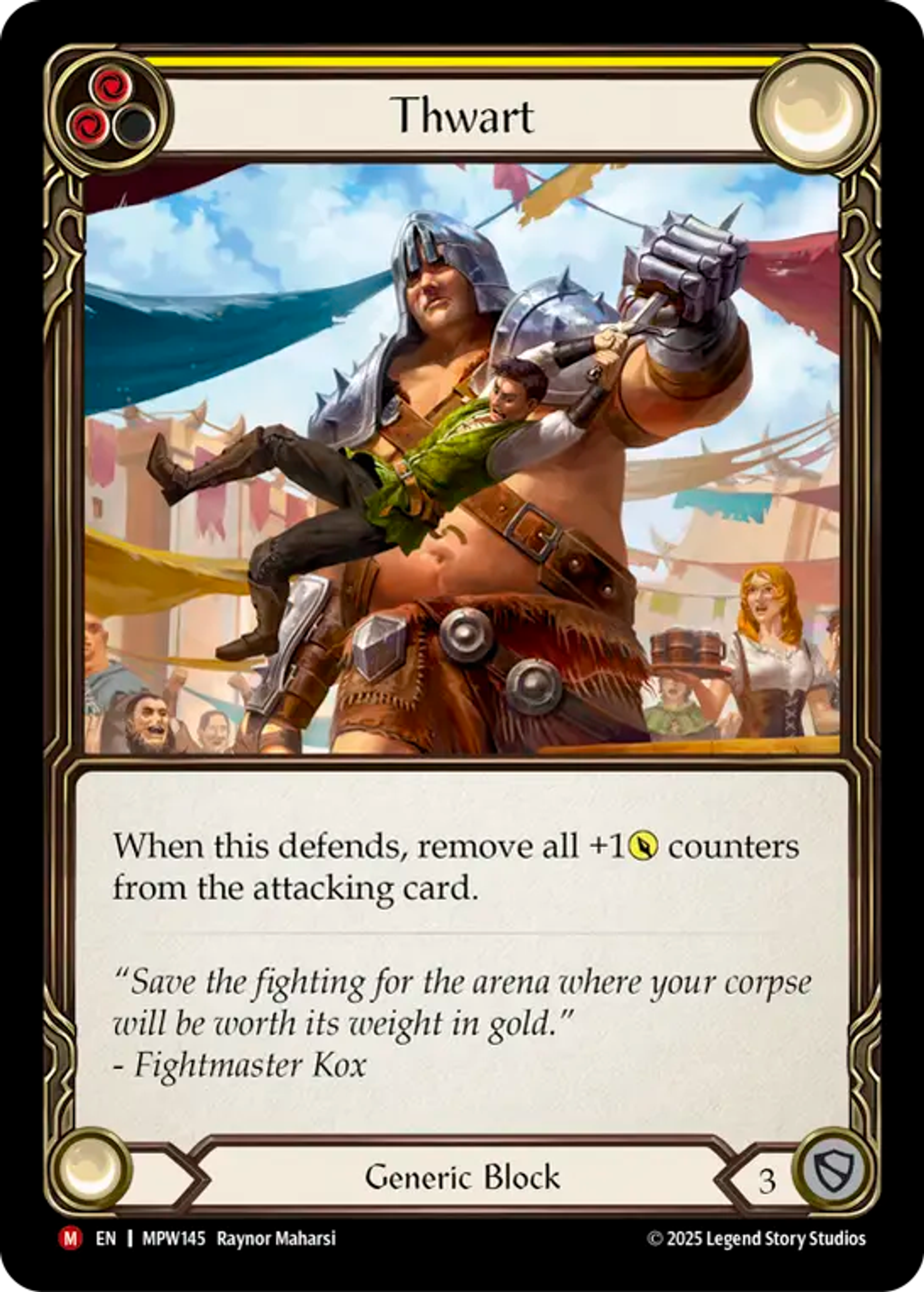 Thwart — Mastery Pack Warrior — Flesh and Blood