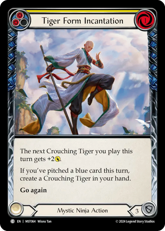 Tiger Form Incantation (Yellow) — Part the Mistveil — Flesh and Blood