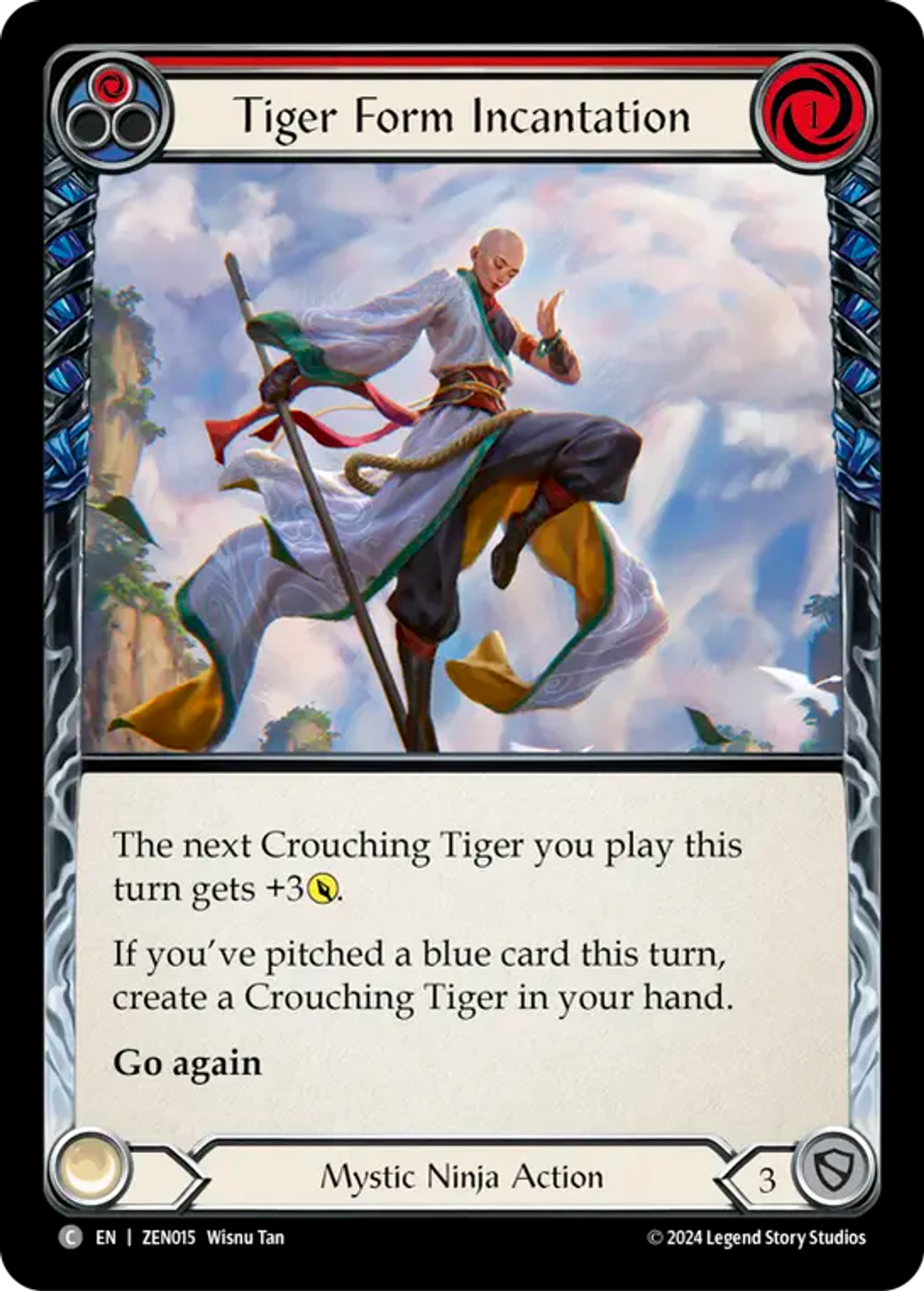 Tiger Form Incantation (Red) — Zen - Blitz Deck — Flesh and Blood