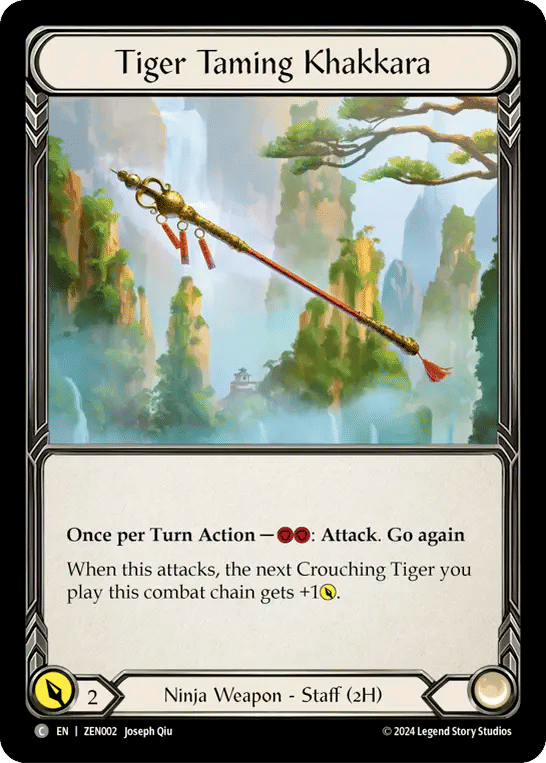 Tiger Taming Khakkara — Zen - Blitz Deck — Flesh and Blood