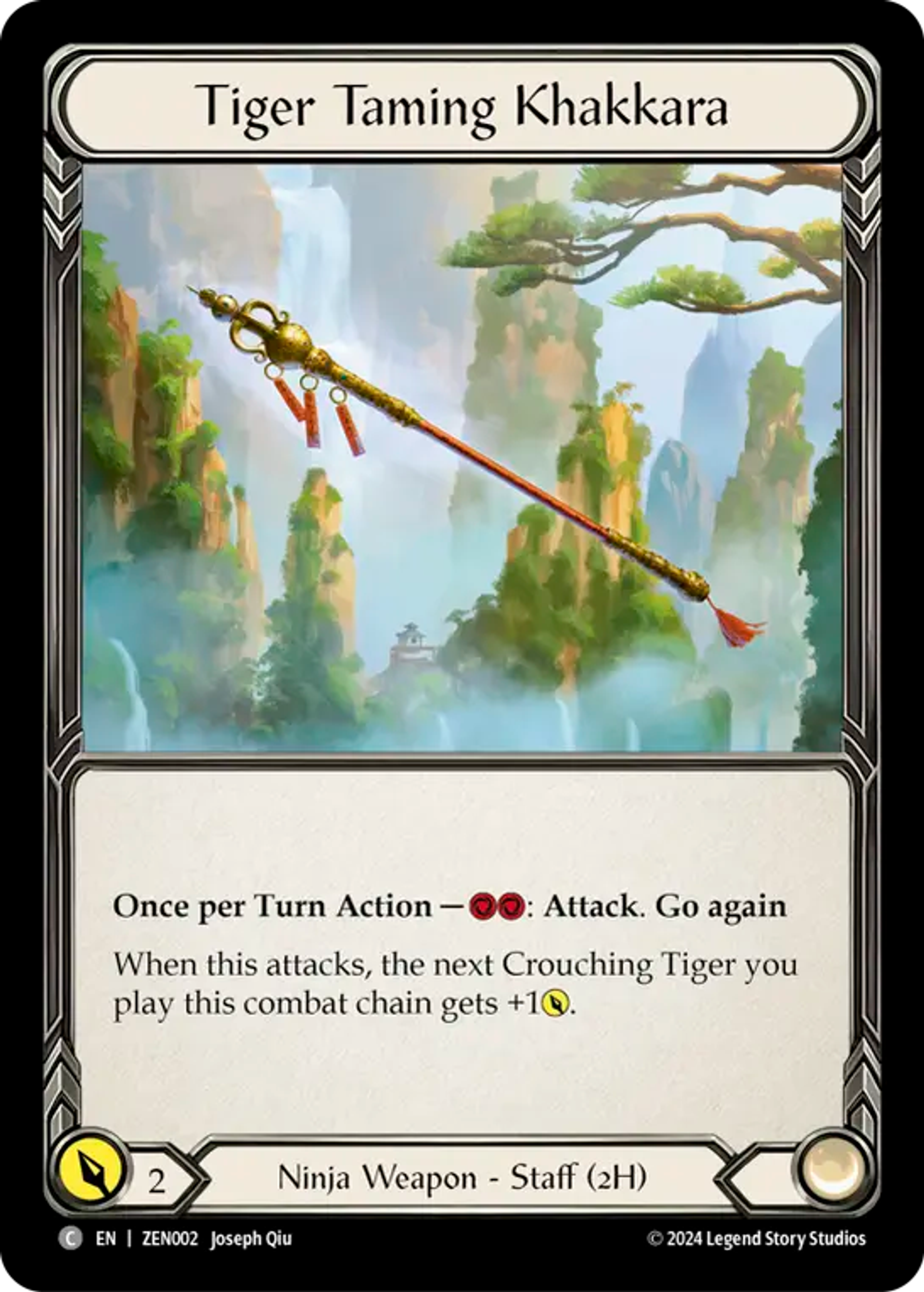 Tiger Taming Khakkara — Zen - Blitz Deck — Flesh and Blood