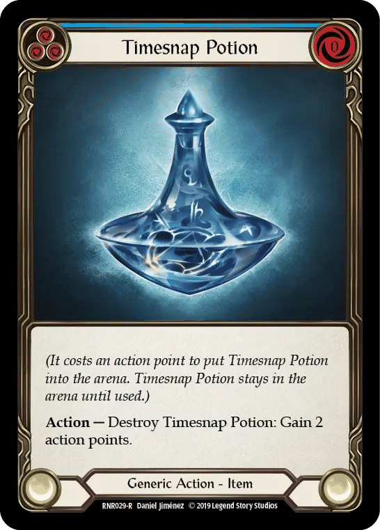 Timesnap Potion (Blue) — Rhinar, Reckless Rampage - Hero Deck — Flesh and Blood