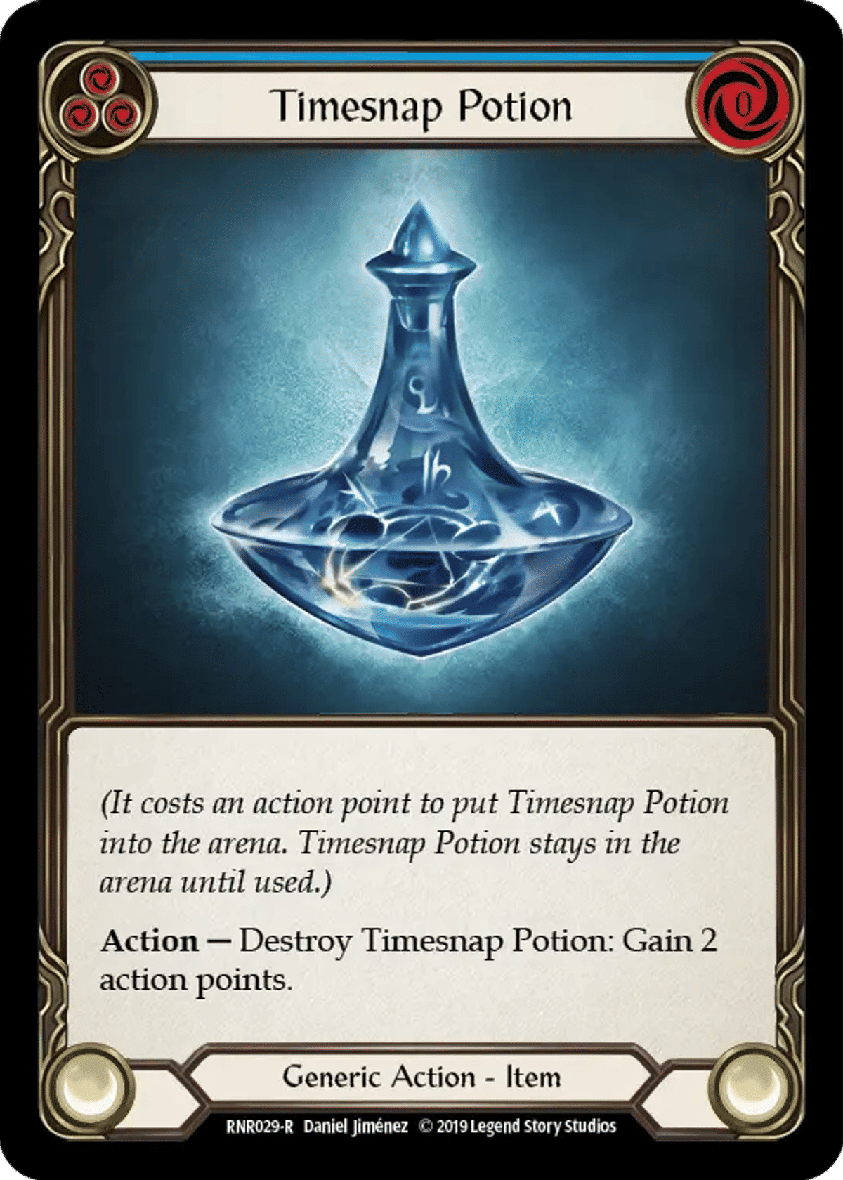 Timesnap Potion (Blue) from Rhinar, Reckless Rampage - Hero Deck - Flesh and Blood