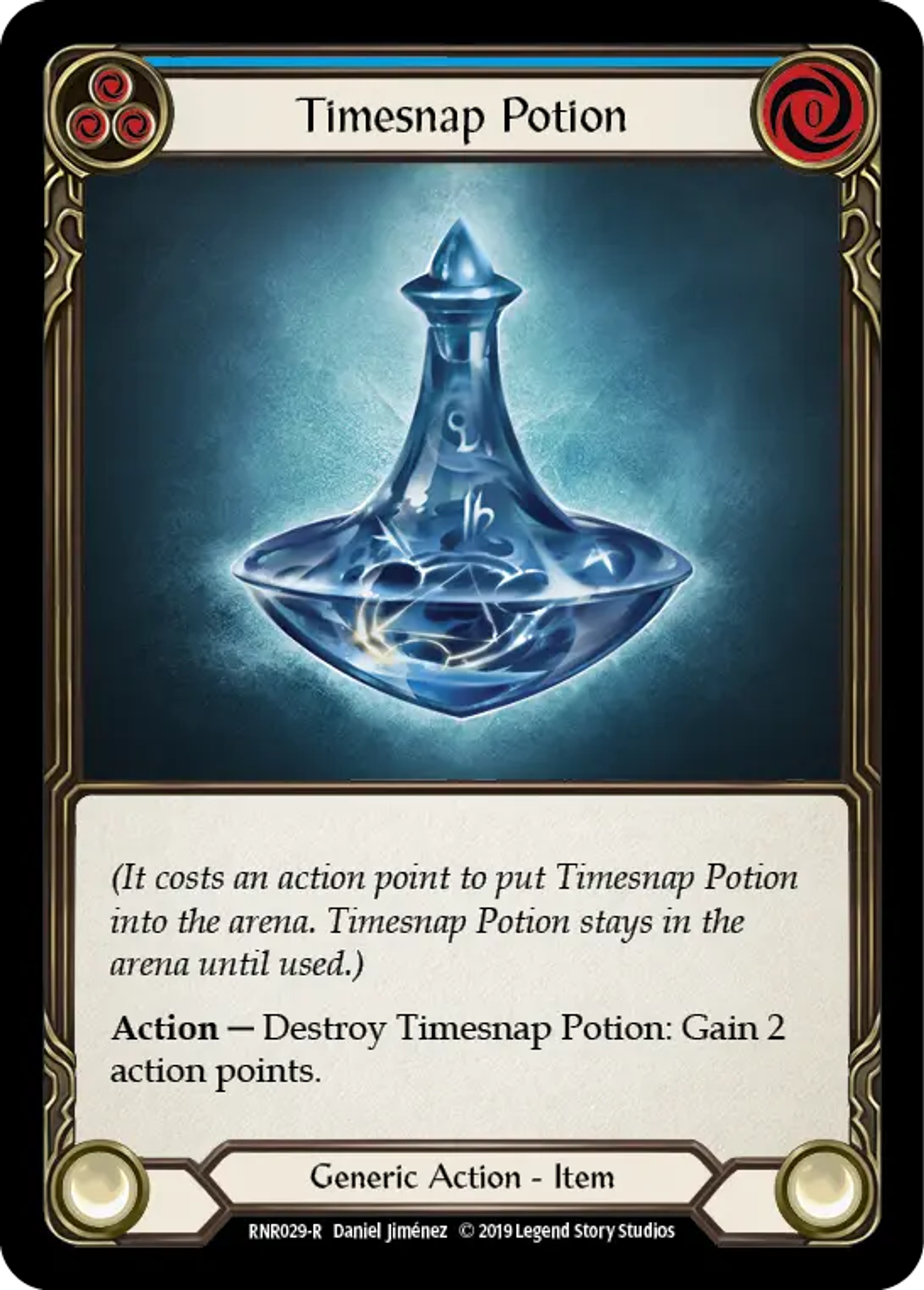 Timesnap Potion (Blue) — Rhinar, Reckless Rampage - Hero Deck — Flesh and Blood