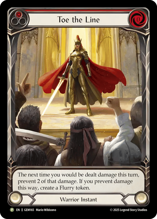 Toe the Line — GEM - Pack 5 — Flesh and Blood