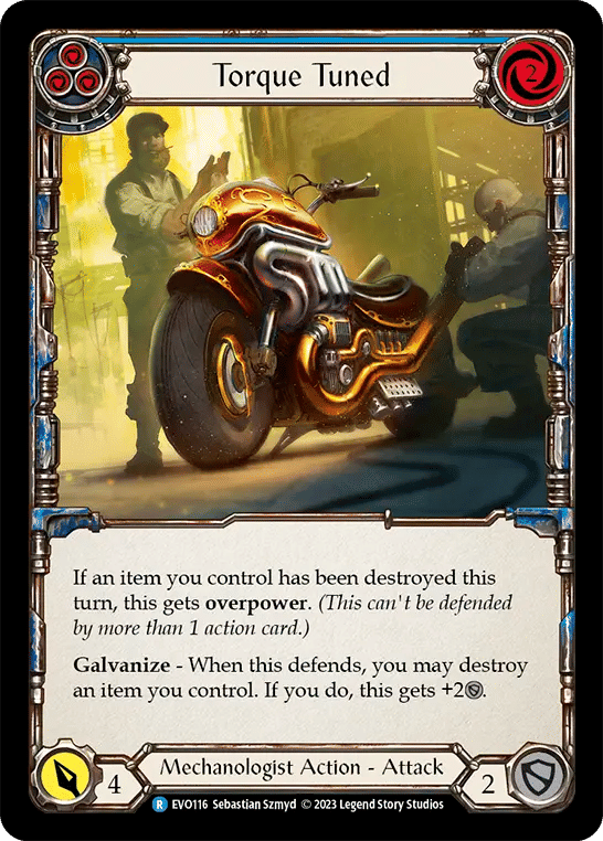 Torque Tuned (Blue) — Bright Lights — Flesh and Blood