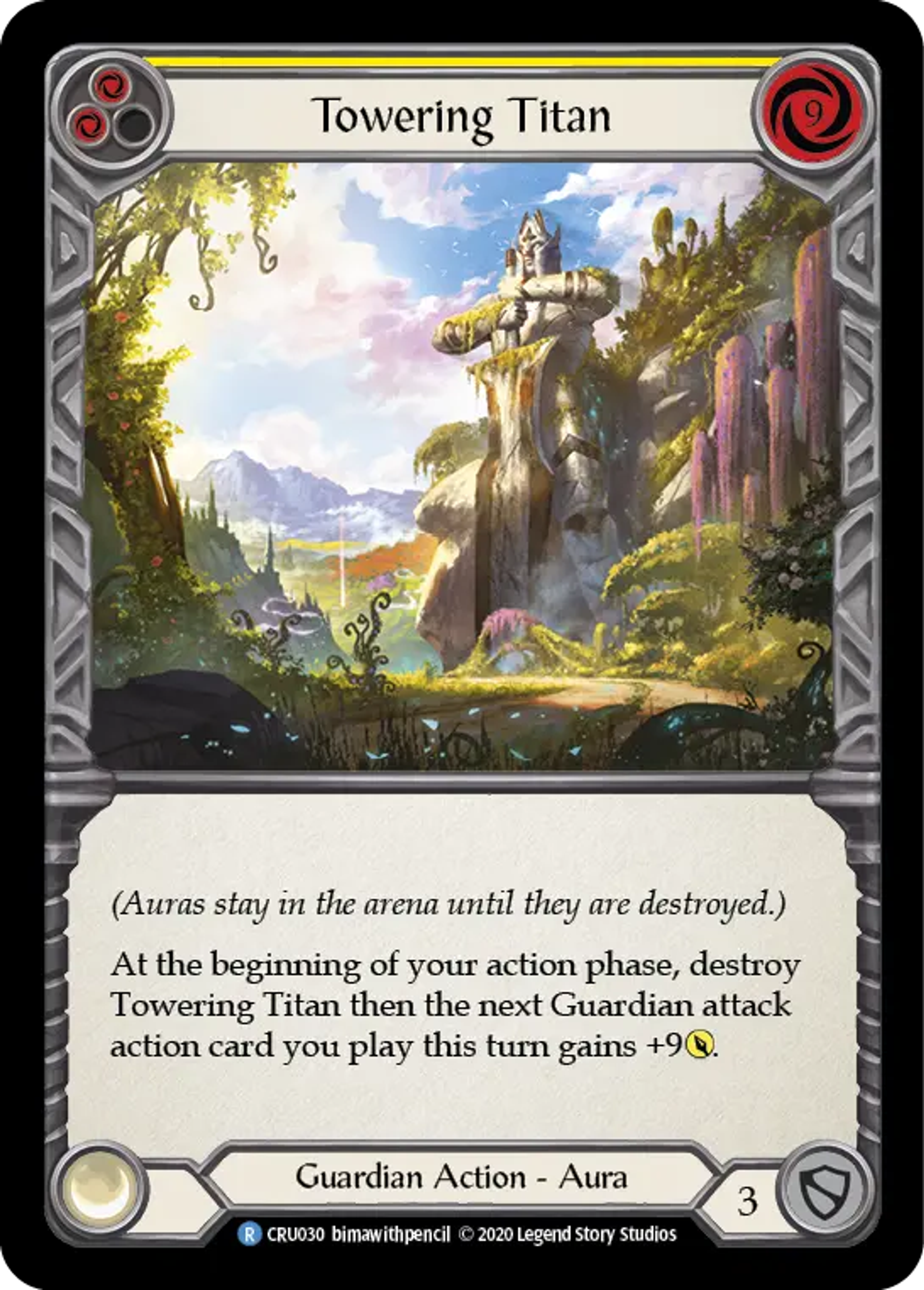 Towering Titan (Yellow) — Crucible of War — Flesh and Blood