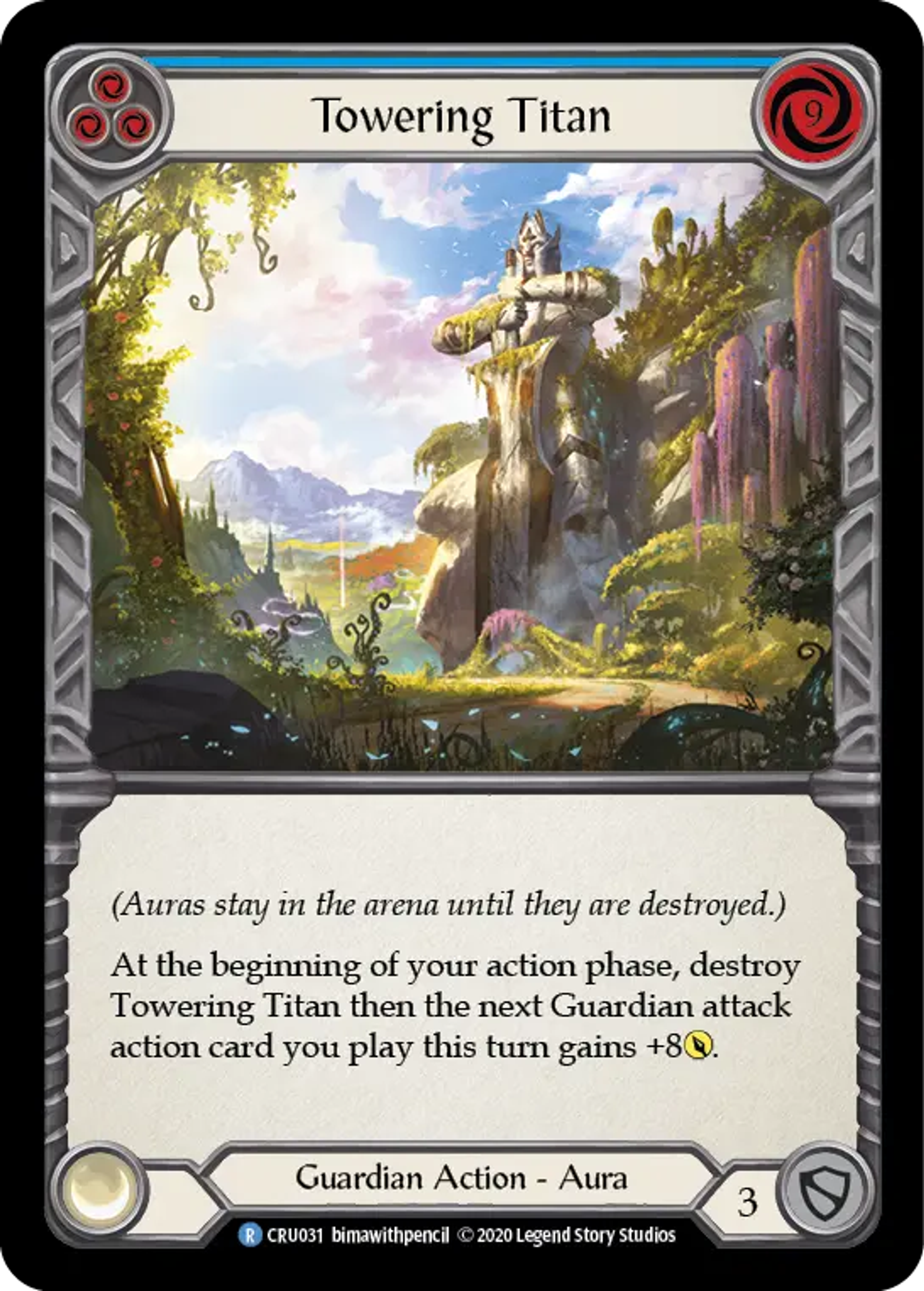 Towering Titan (Blue) — Crucible of War — Flesh and Blood