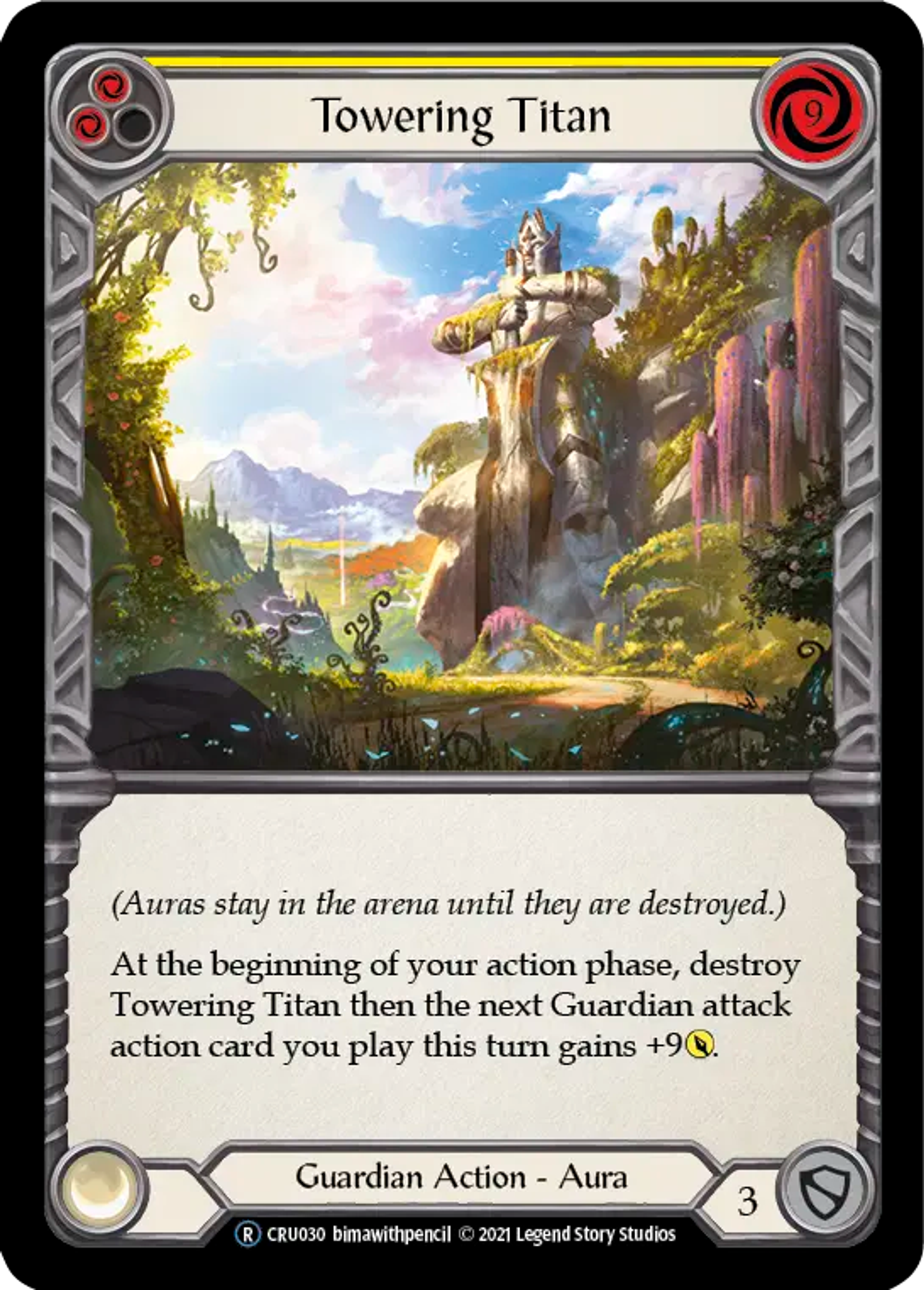 Towering Titan (Yellow) — Crucible of War - Unlimited — Flesh and Blood