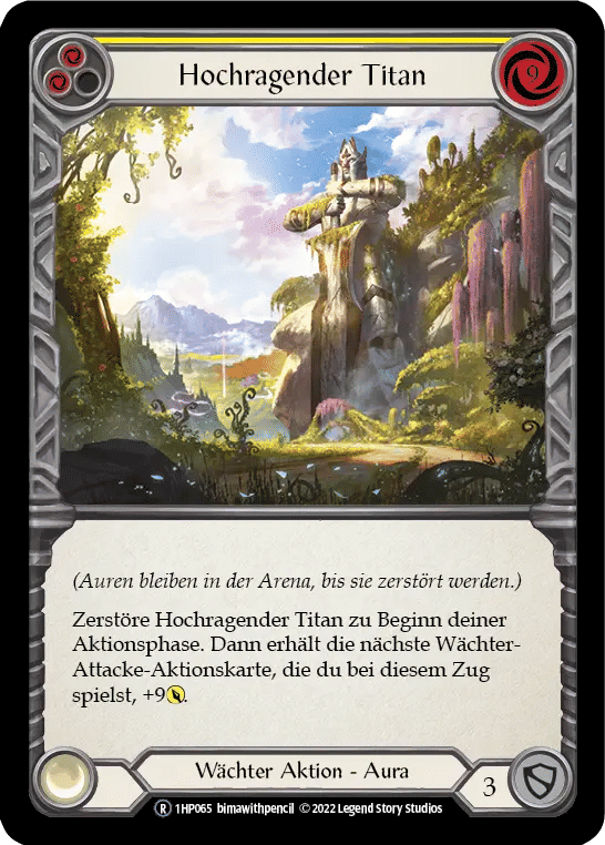 Towering Titan (Yellow) — History Pack 1 - Black Label — Flesh and Blood