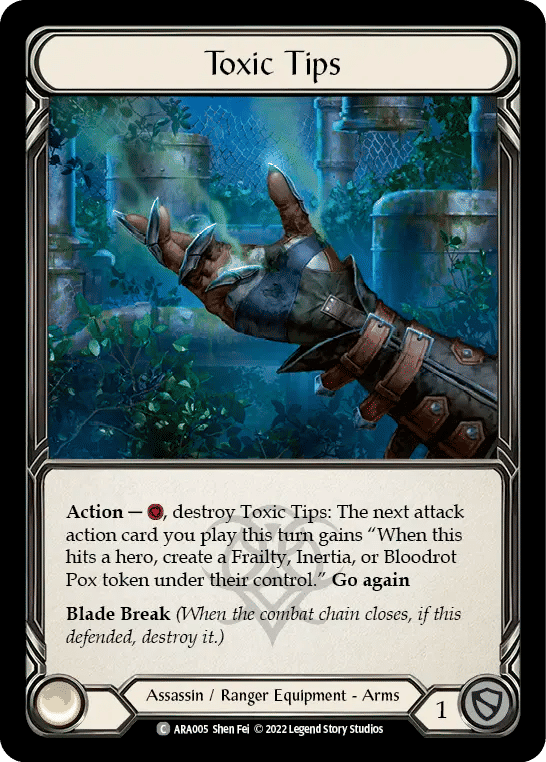 Toxic Tips — Arakni - Blitz Deck — Flesh and Blood