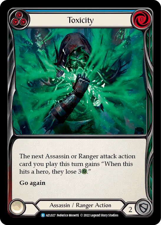 Toxicity (Blue) — Azalea - Blitz Deck — Flesh and Blood