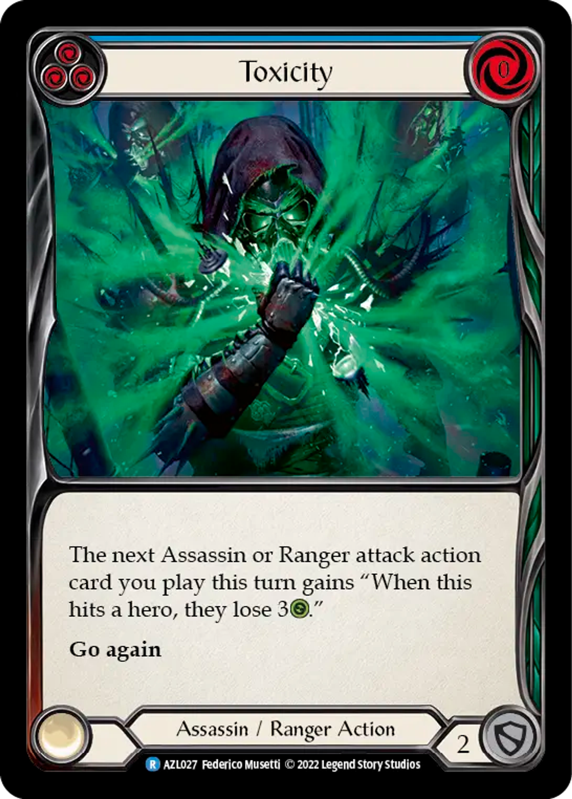 Toxicity (Blue) — Azalea - Blitz Deck — Flesh and Blood