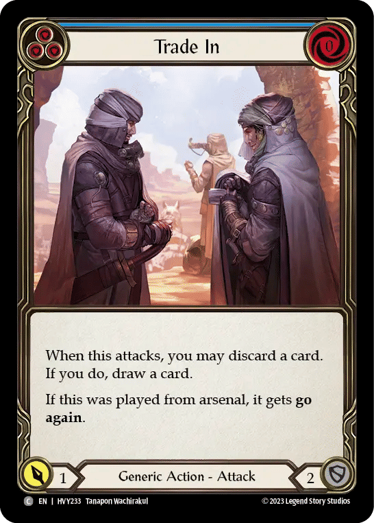 Trade In (Blue) — Heavy Hitters — Flesh and Blood