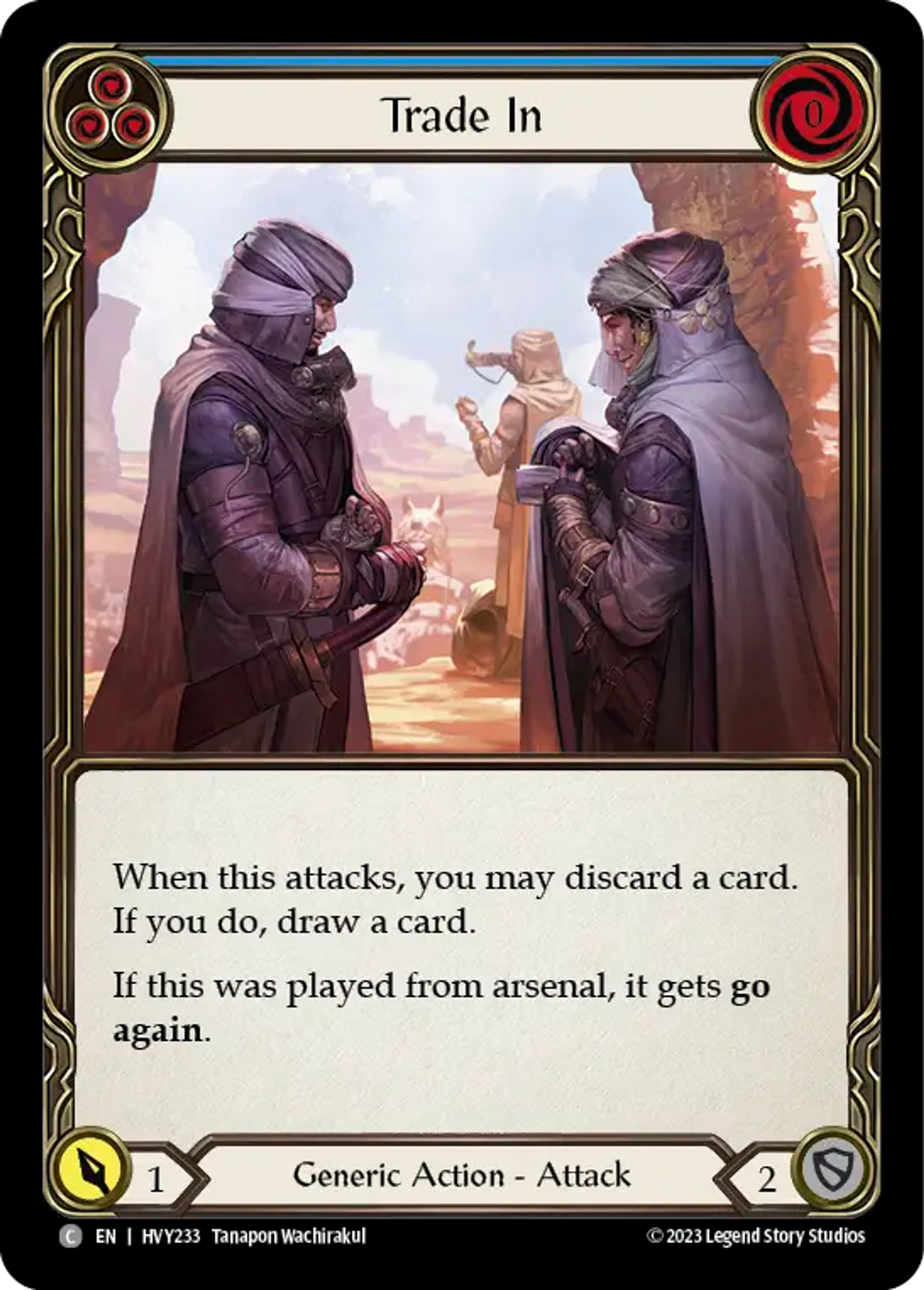 Trade In (Blue) — Heavy Hitters — Flesh and Blood
