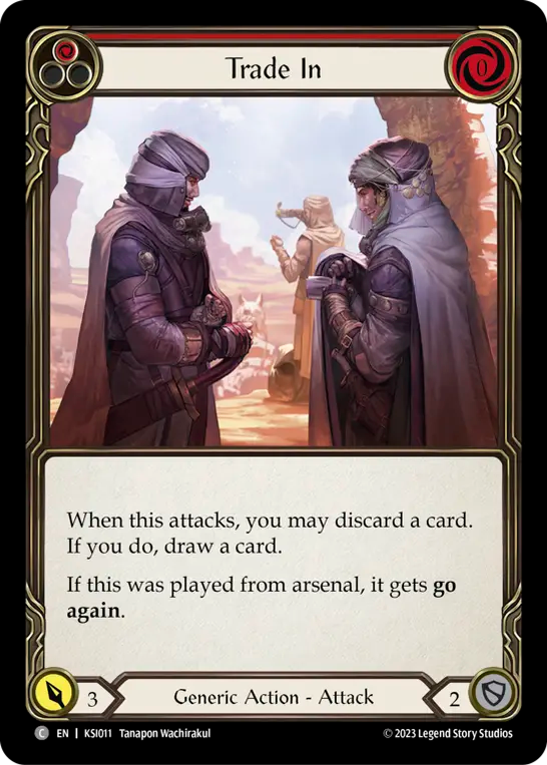 Trade In (Red) — Kassai - Heavy Hitters Blitz Deck — Flesh and Blood