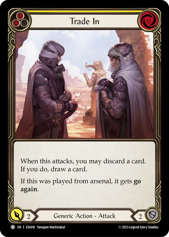 Trade In (Yellow) — Kassai - Heavy Hitters Blitz Deck — Flesh and Blood