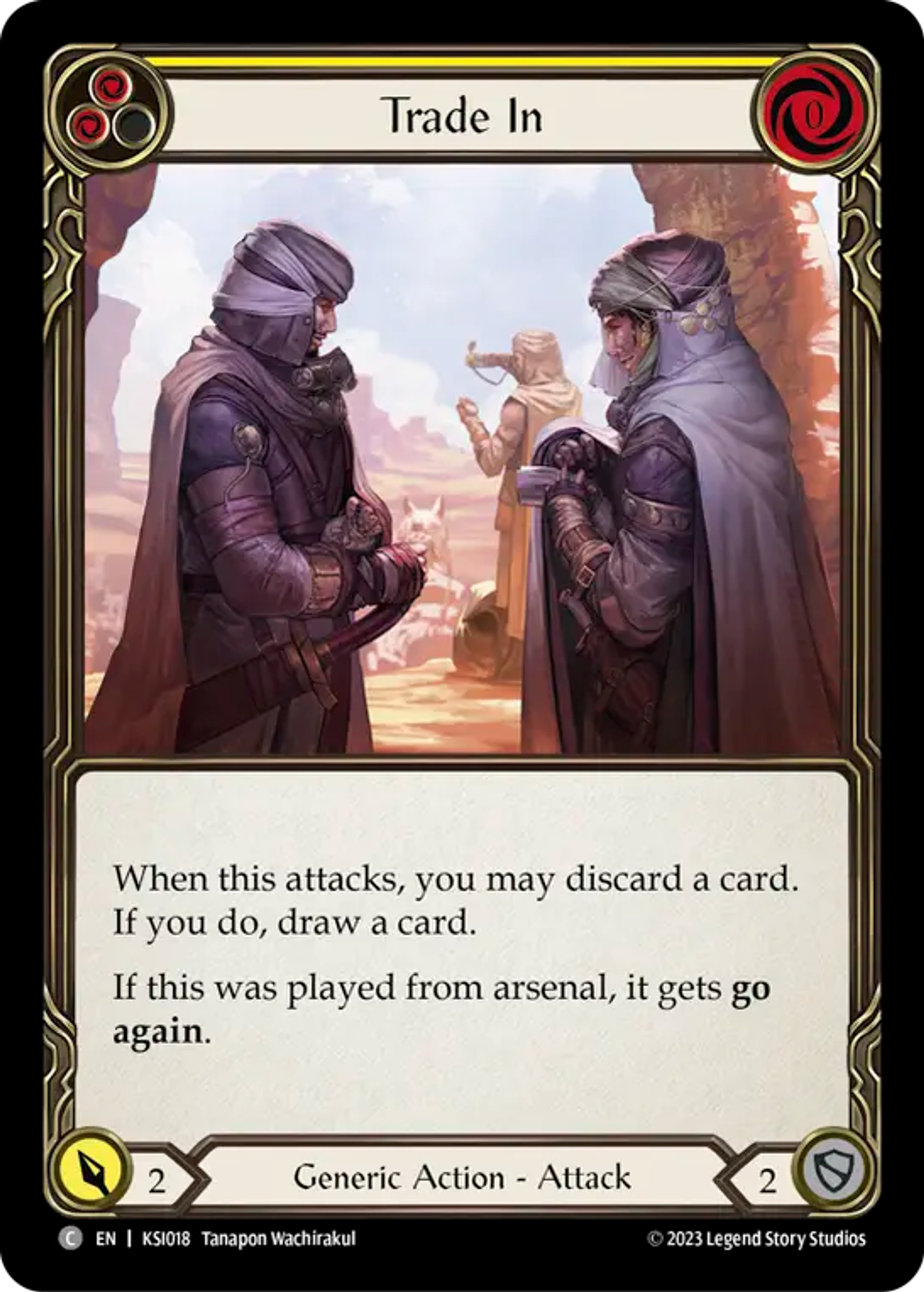 Trade In (Yellow) — Kassai - Heavy Hitters Blitz Deck — Flesh and Blood