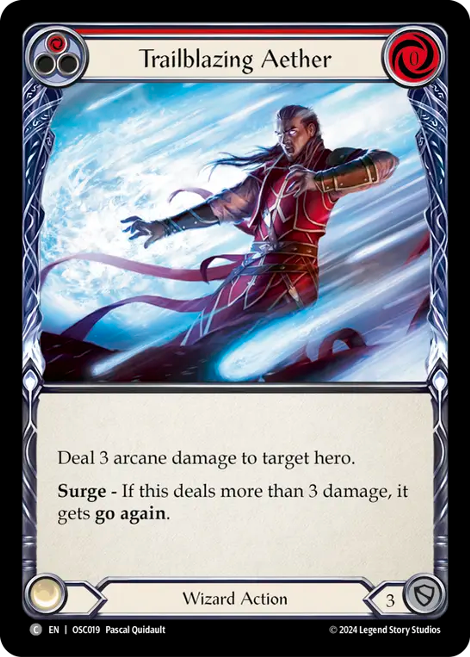 Trailblazing Aether (Red) — Rosetta Blitz Deck - Oscilio — Flesh and Blood
