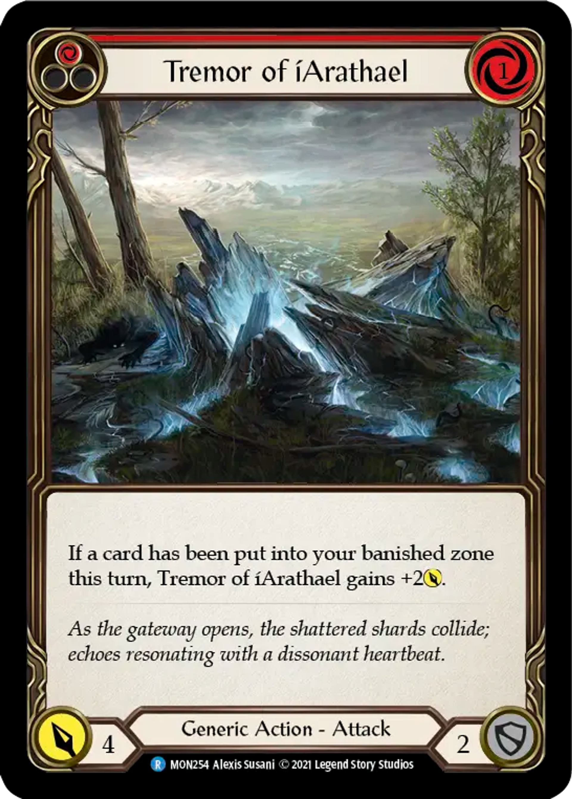 Tremor of íArathael (Red) — Monarch — Flesh and Blood