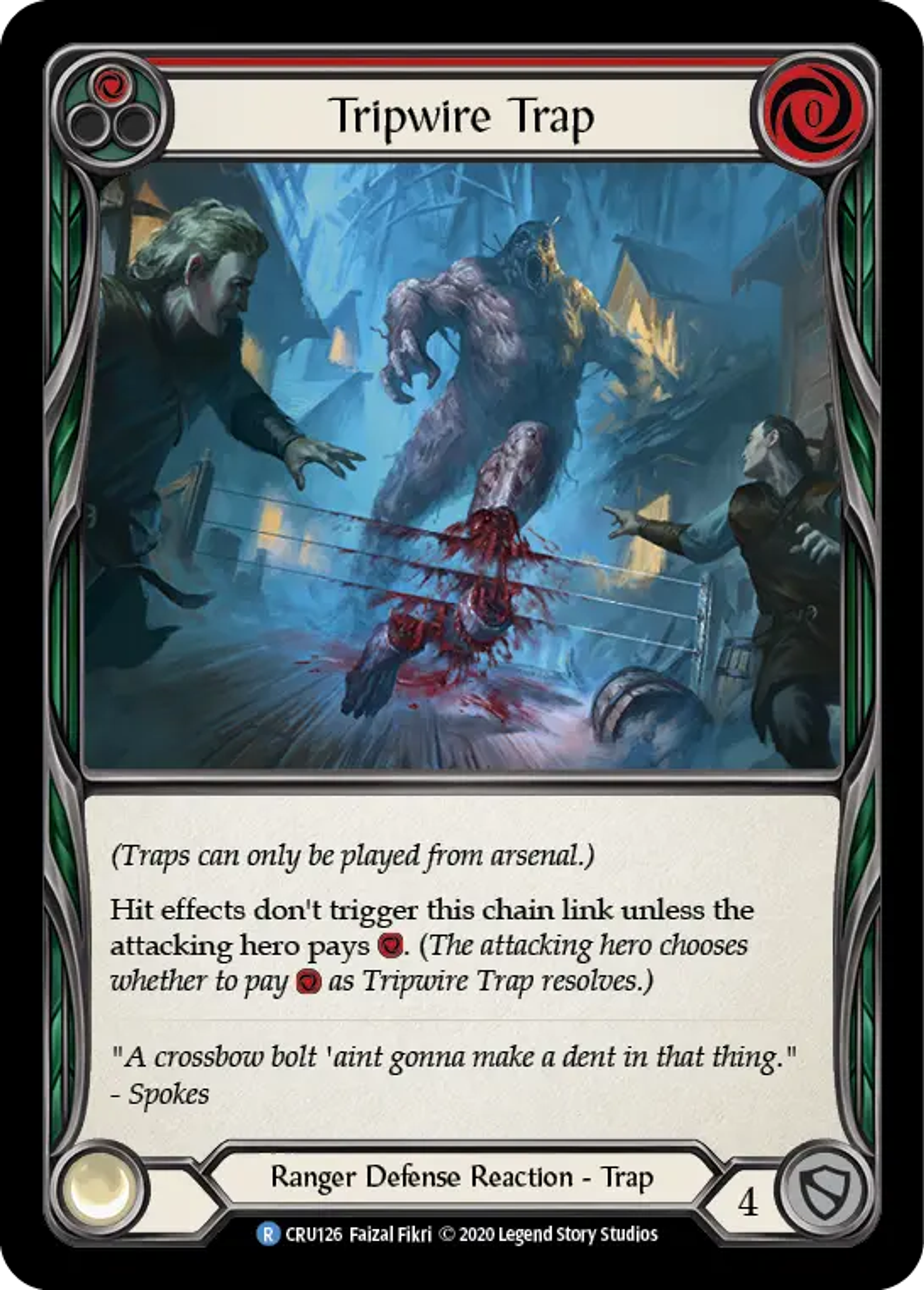 Tripwire Trap (Red) — Crucible of War — Flesh and Blood